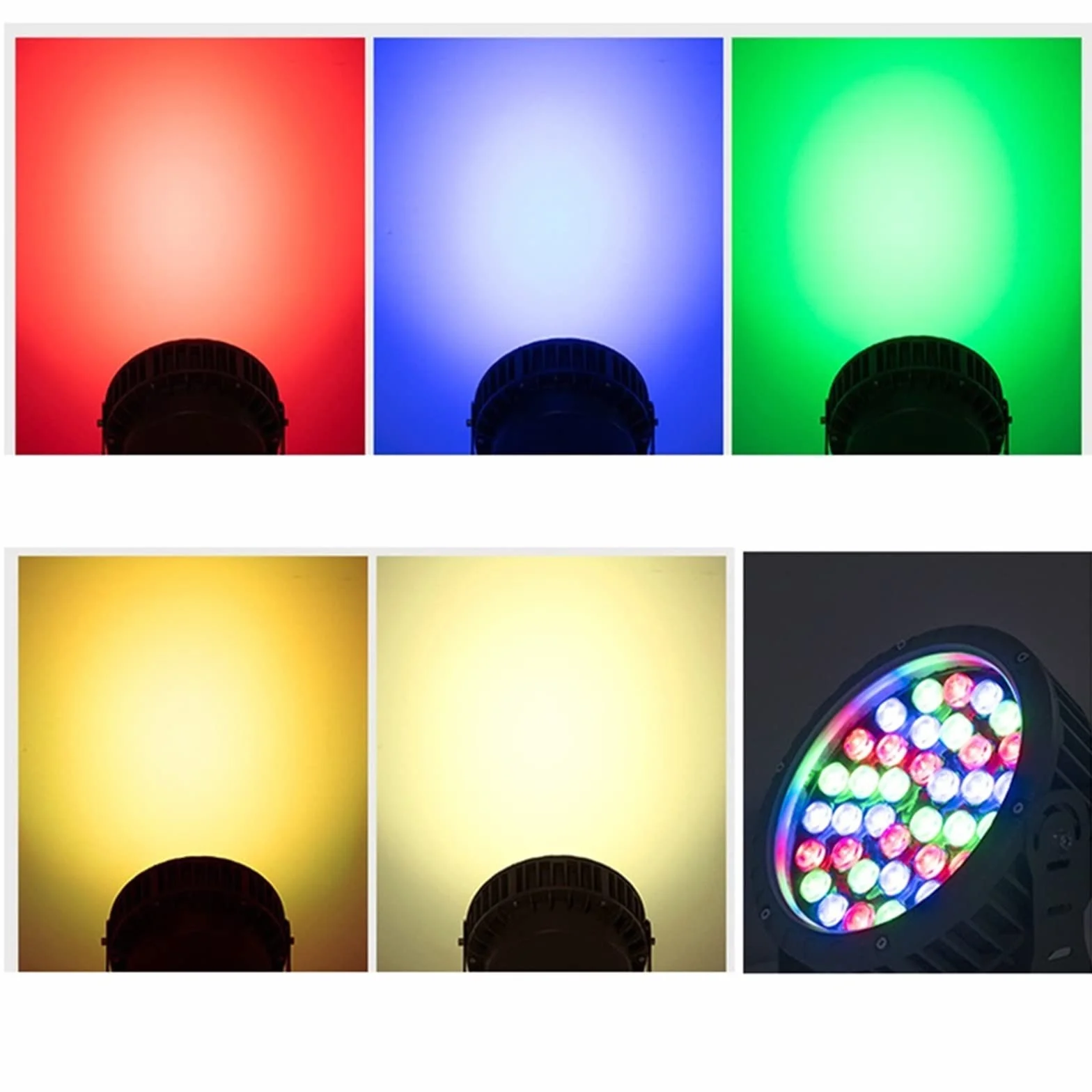 Lampy solarne zewnętrzne, Lampa ścienna o wysokiej jasności, okrągła, ogrodowa, punktowa(Cold White,12W)