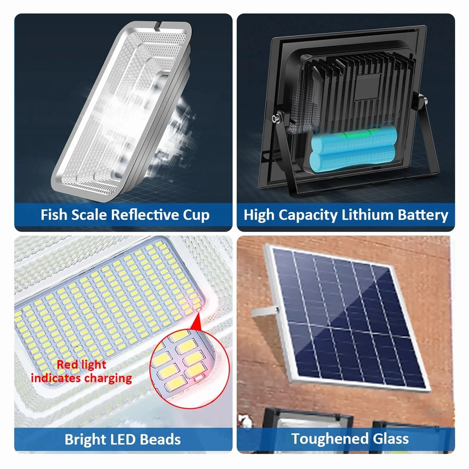 Zewnętrzne Naświetlacze, Lampy solarne Ogród na zewnątrz Kinkiet LED Reflektor Budynki Światło słoneczne IP67 Wodoodporna lampa Oświetlenie awaryjne patio