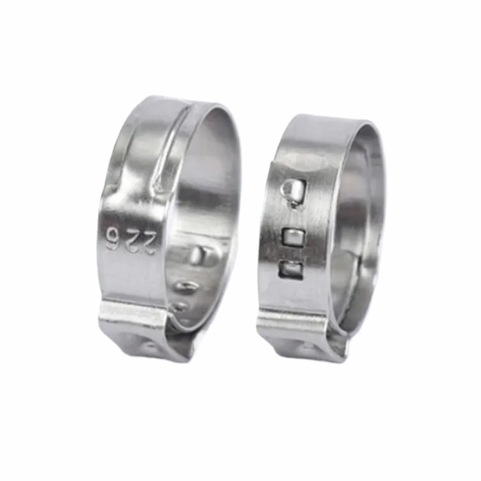 Zaciski do węży, pierścienie zaciskowe, 5-20 szt./partia, 5,3 mm do 50 mm, zacisk do rur ze stali nierdzewnej 304, pojedyncze zaciski do węża do uszu, zestaw pojedynczy, (10,8 13,3 mm, 10 szt.)