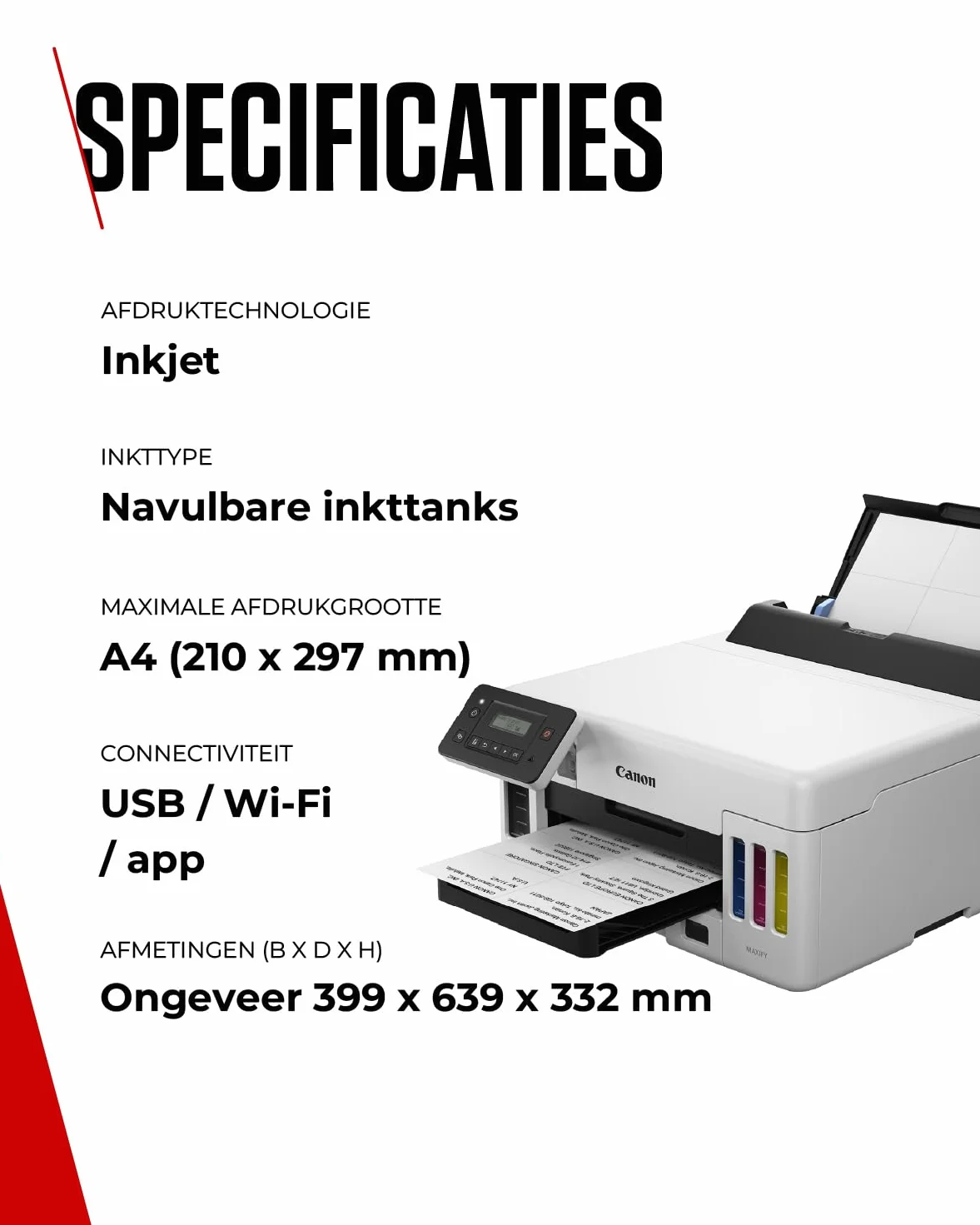 Canon MAXIFY GX5050 drukarka farve