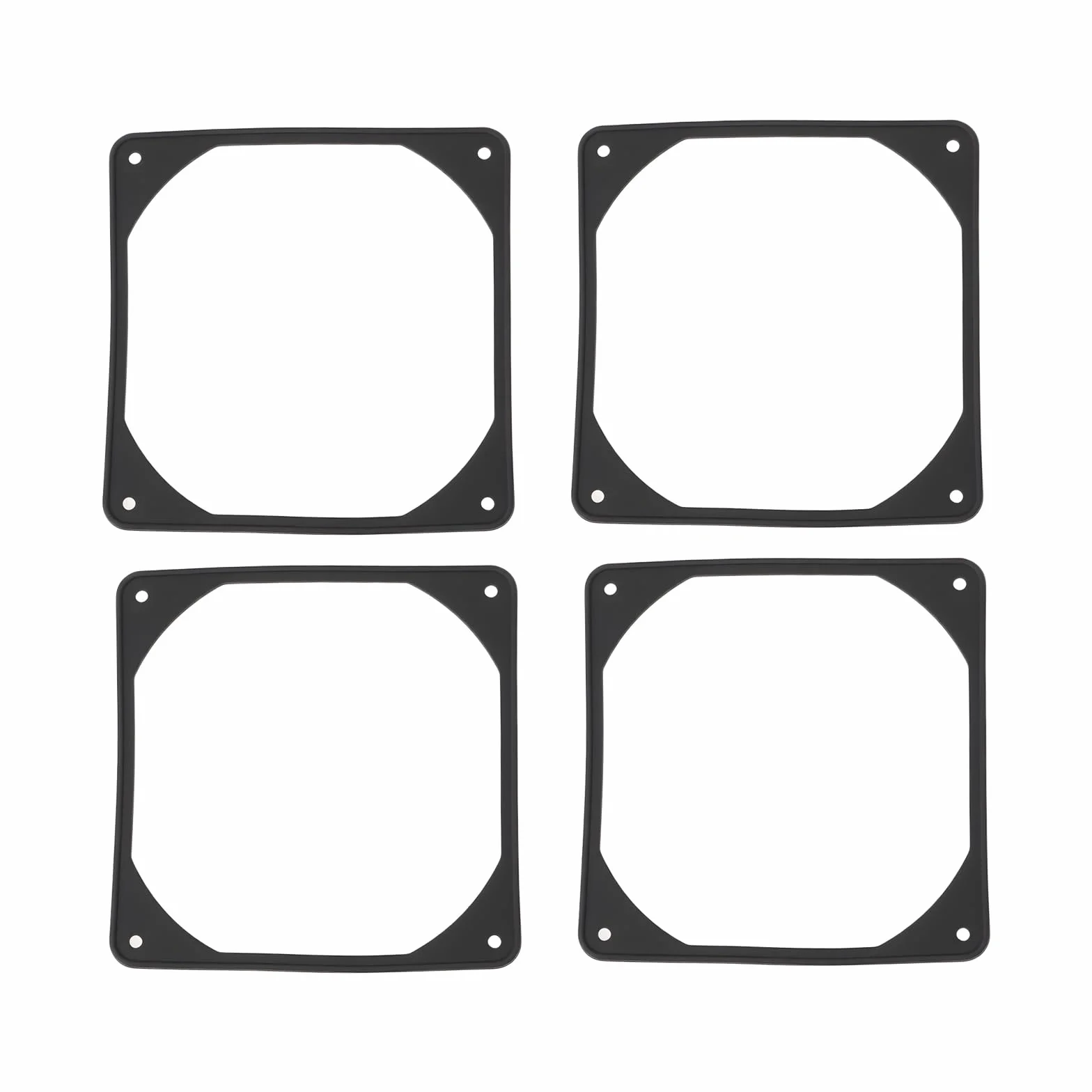 Gumowa uszczelka wibracyjna 120 x 120 x 2 mm czarna do PC