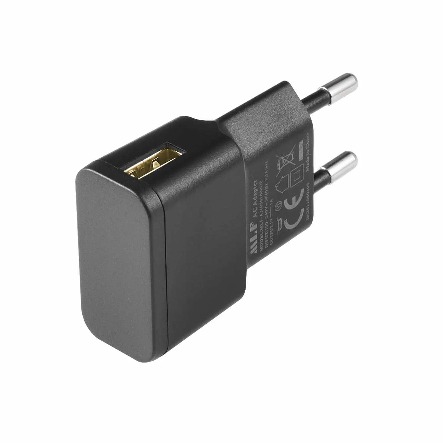 Ładowarka USB, 5 V, 1 A, 5 W, adapter sieciowy AC na DC, do kamer IP, tabletów, odtwarzaczy MP3, czytników e-booków, smartfonów, elektronarzędzi i innych, czarna