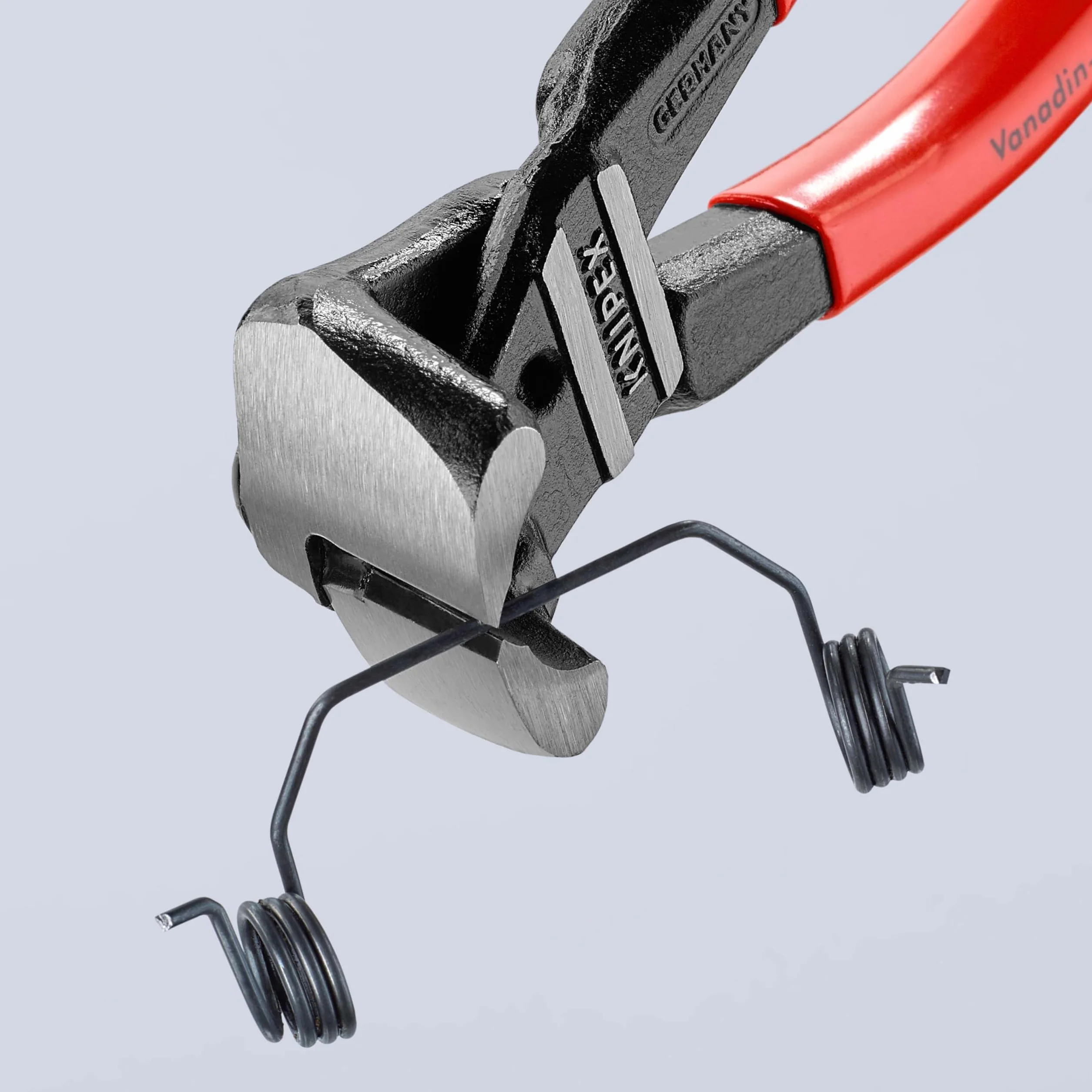 KNIPEX Szczypce tnące czołowe z wysokim przełożeniem dźwigni z tworzywa sztucznego, powlekane 200 mm, 61 01 200