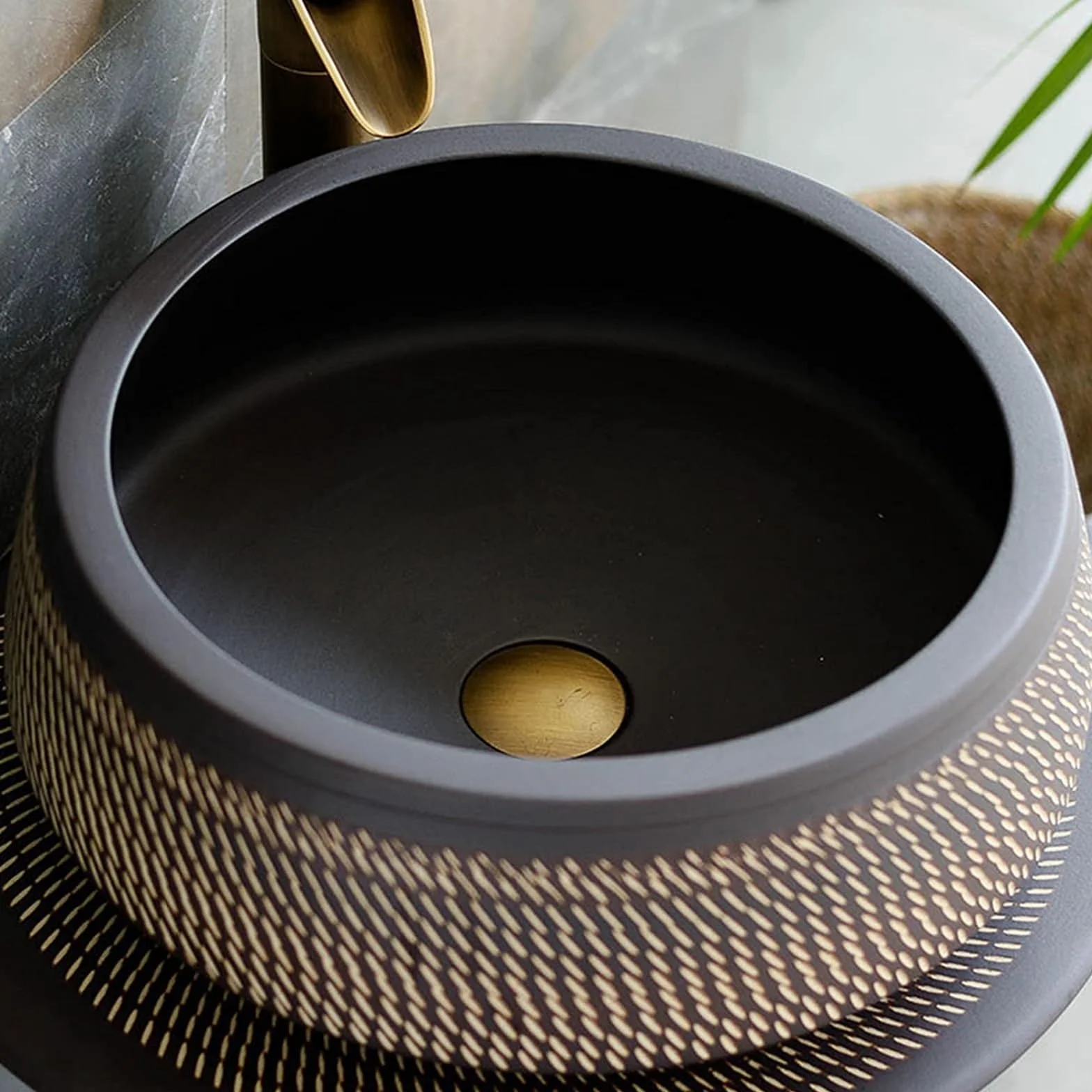 Umywalka Łazienkowa Nablatowa, Ceramiczna Umywalka Łazienkowa, Artystyczna Umywalka Na Postumencie, Ceramiczna Umywalka Kolumnowa Stojąca Na Podłodze, 80 * 52 Cm, Zewnętr,PedestalBasinSink