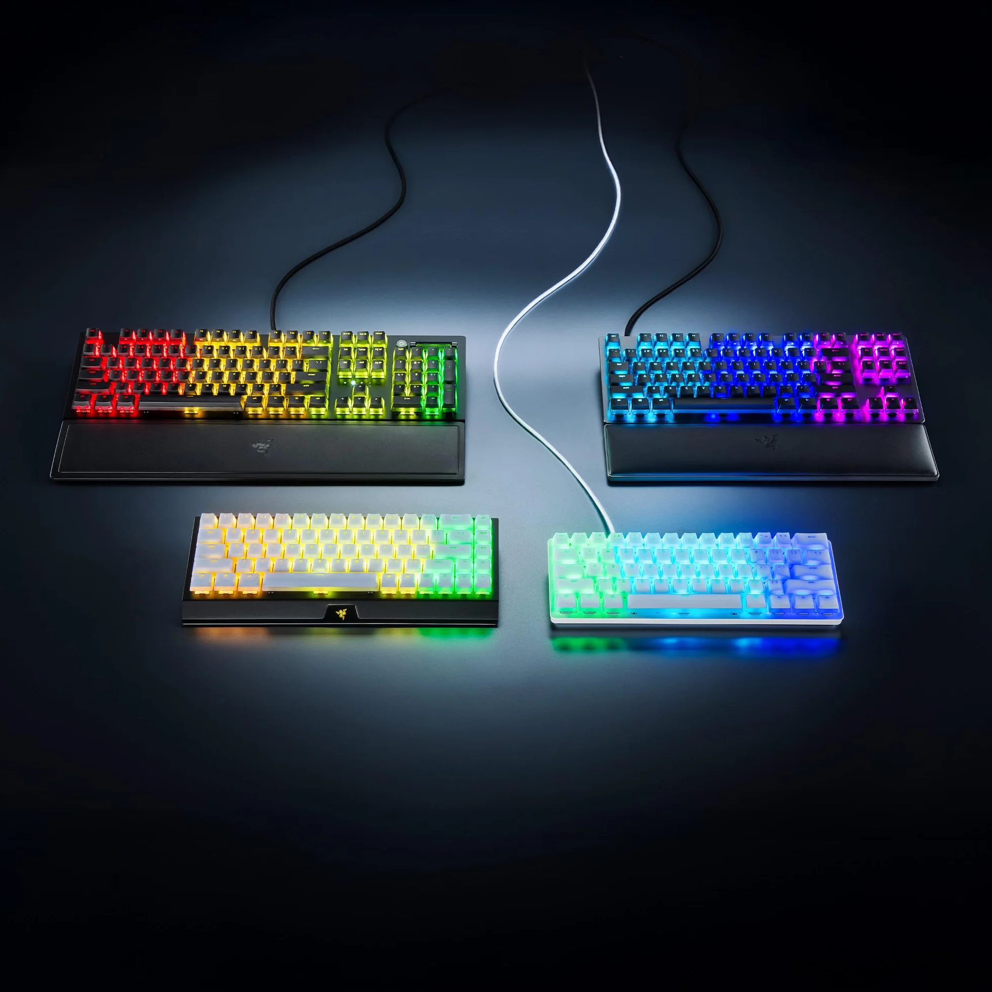 Razer Phantom Keycap Upgrade Set 128 klawiszy Czarny Półprzezroczysty RGB