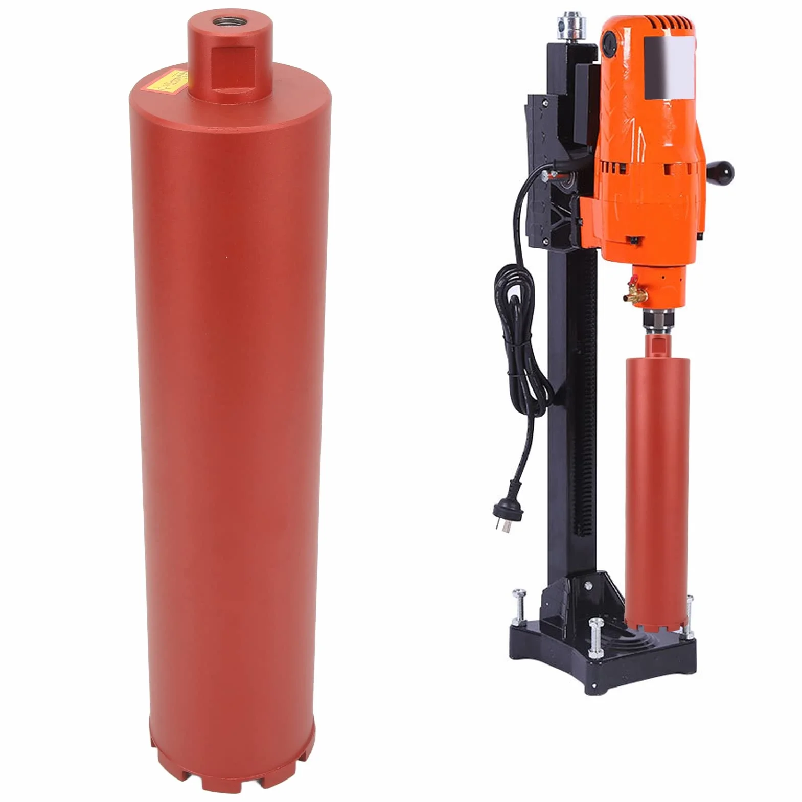 Wiertło rdzeniowe PolyGen do betonu Średnica 4 cali, długość 450 mm z gwintem 5/8-11 cali, diamentowe wiertło rdzeniowe do wycinania otworów na mokro/sucho