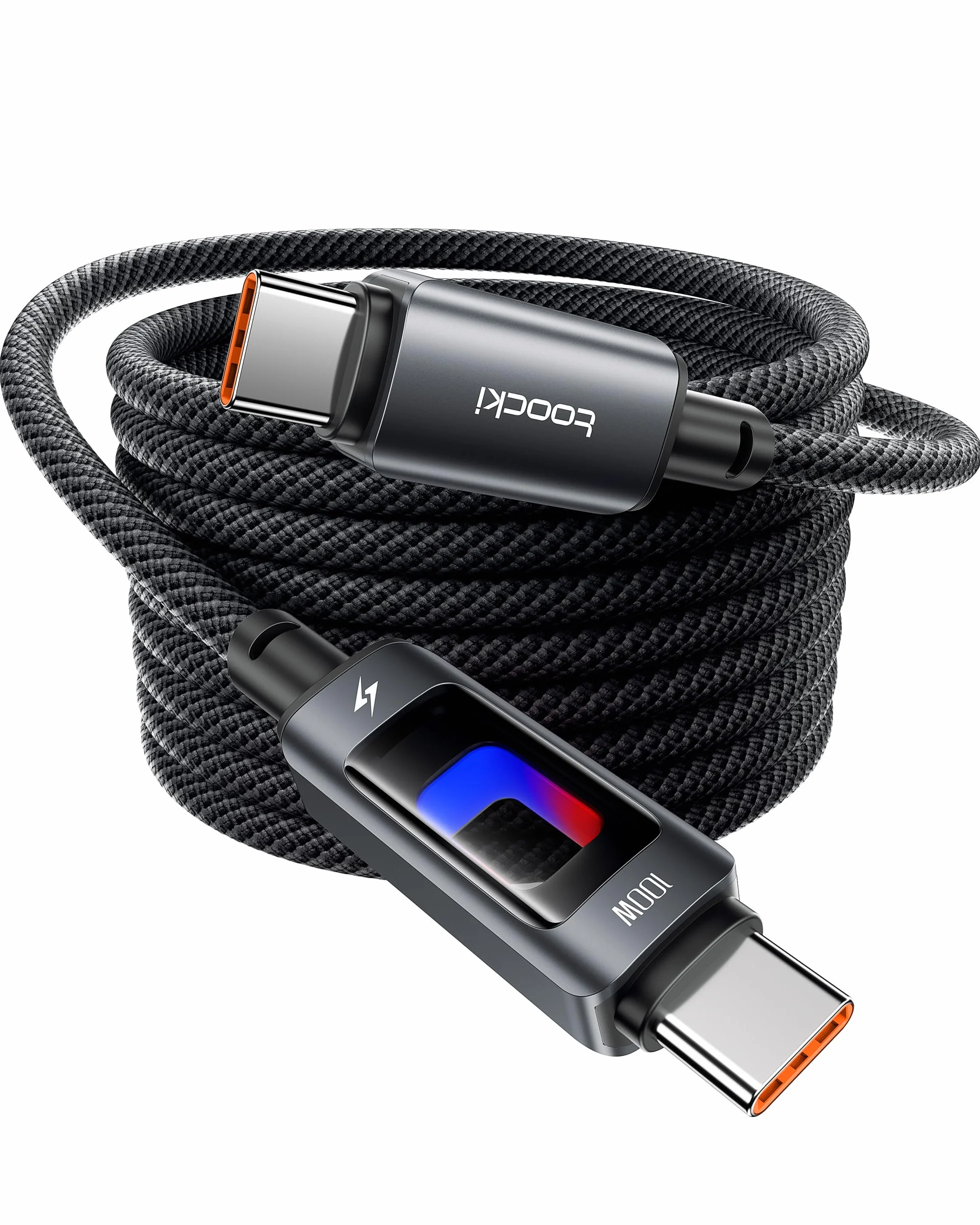 Toocki Kabel USB-C PD 100W 2M RGB 480Mbps