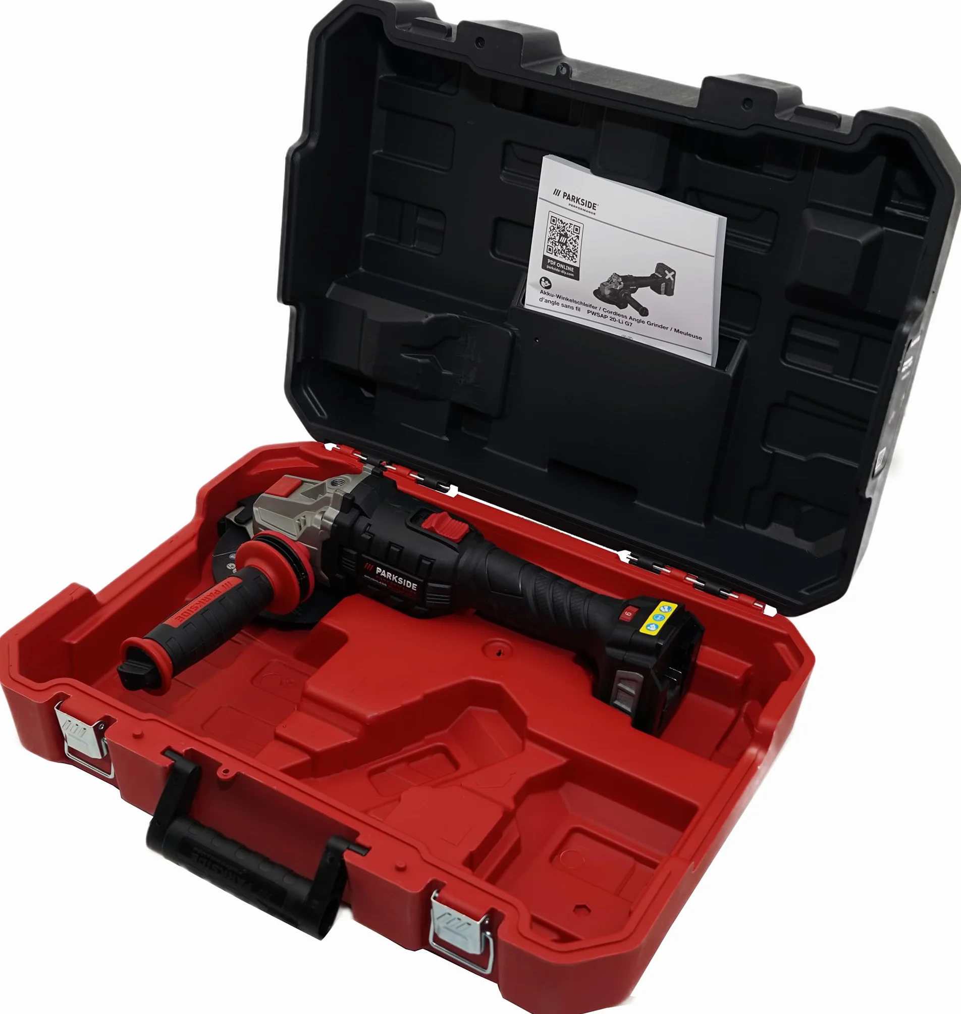 HEADNMORE Oferta dla PARKSIDE PERFORMANCE 20 V akumulatorowa szlifierka kątowa 125 mm bezszczotkowa – kompatybilna z X 20 V Team – w zestawie akcesoria – bez akumulatora i ładowarki (+ obcinak boczny)