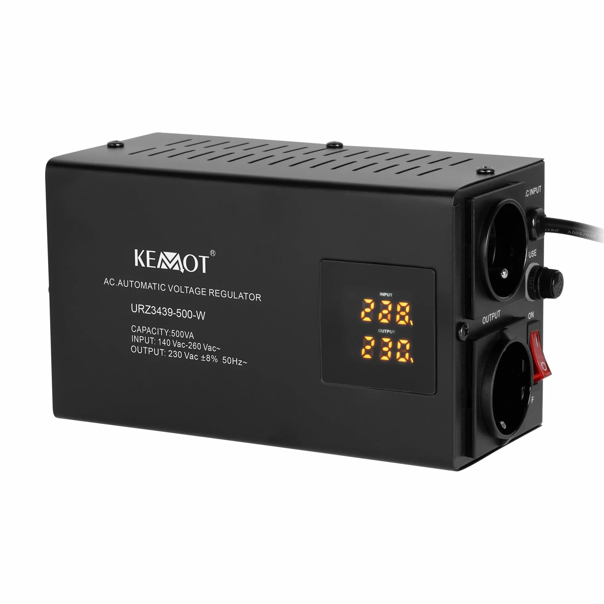 Kemot Automatyczny Stabilizator Napięcia SER-500-W Precyzja 8%