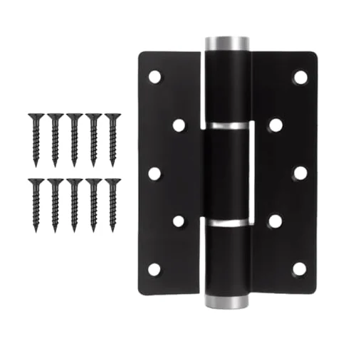 Samozamykające się zawiasy drzwiowe, 4-pak, automatyczne, ukryte, ze stopu aluminium, miękkie zamknięcie, tłumione zamknięcia do drzwi skrzydłowych, łatwa instalacja