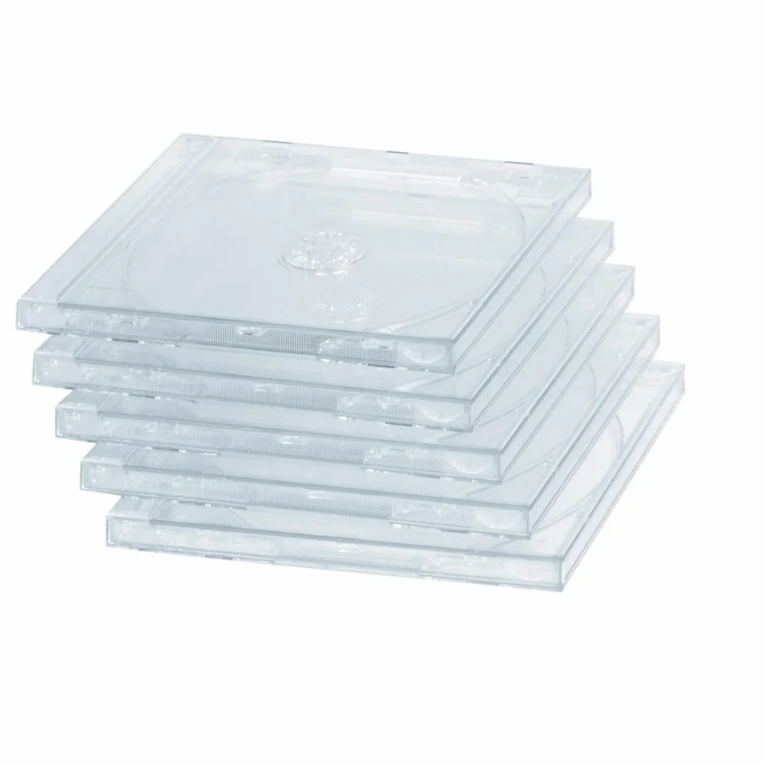 Hama Opakowanie na płyty CD-BOX 5 sztuk 12,4x14,1 cm przezroczyste