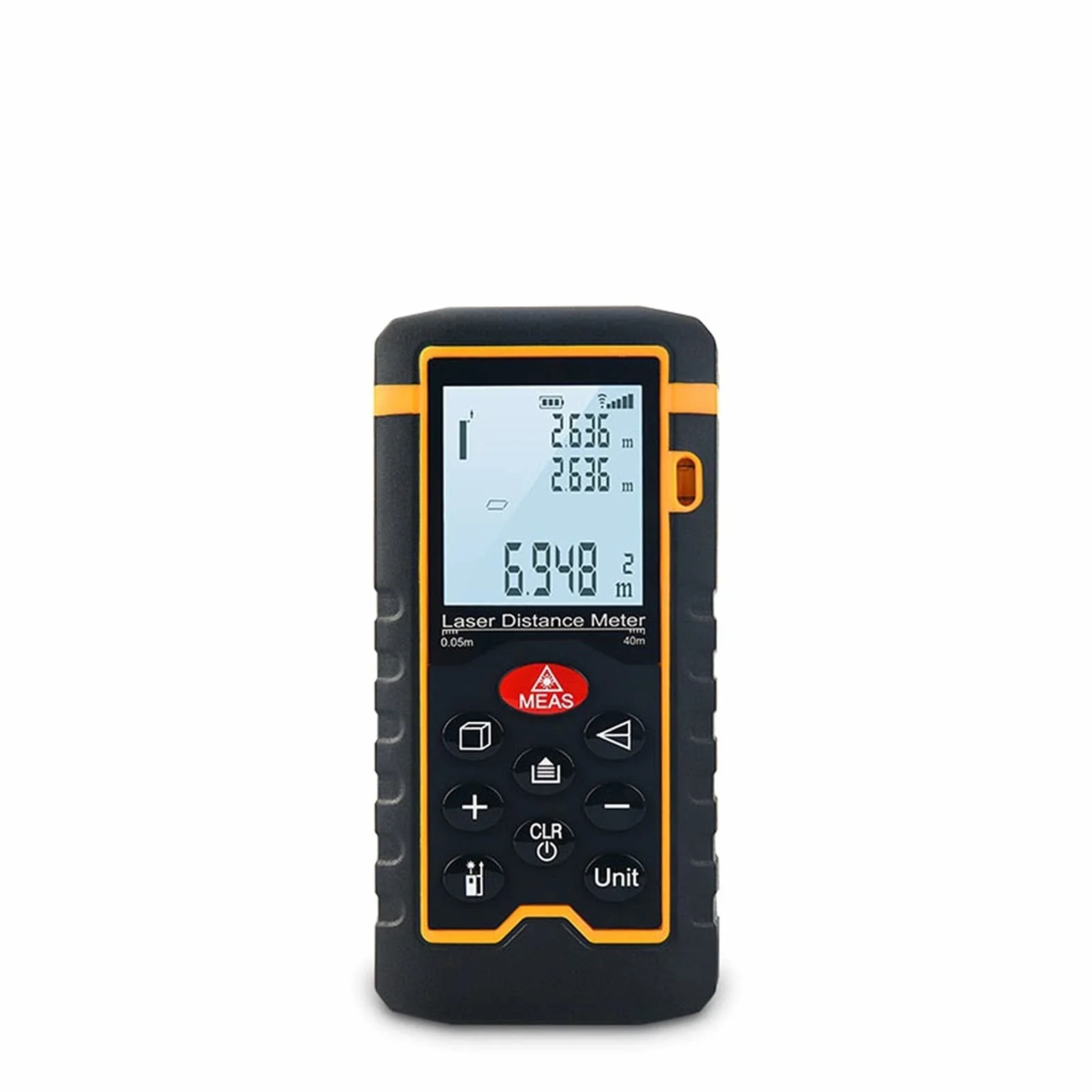 Ręczny linijka elektroniczna, instrument cyfrowy, elektroniczny sposób dalmierza, wysoki czułość laserowa, zakres pomiarowy 0,05~100 (m) odpowiedni do pomiaru odległości wewnątrz i na zewnątrz z wys