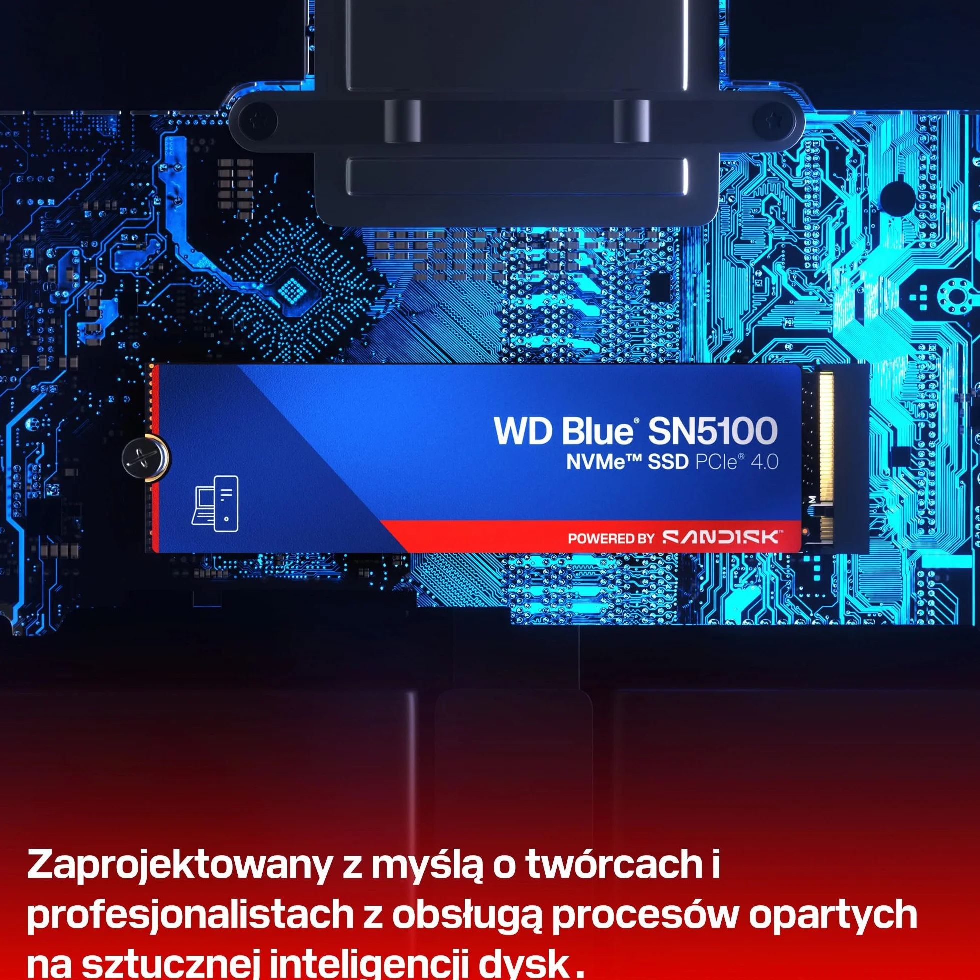 WD Blue SN5100 500 GB NVMe SSD M.2 2280 PCIe Gen 4.0