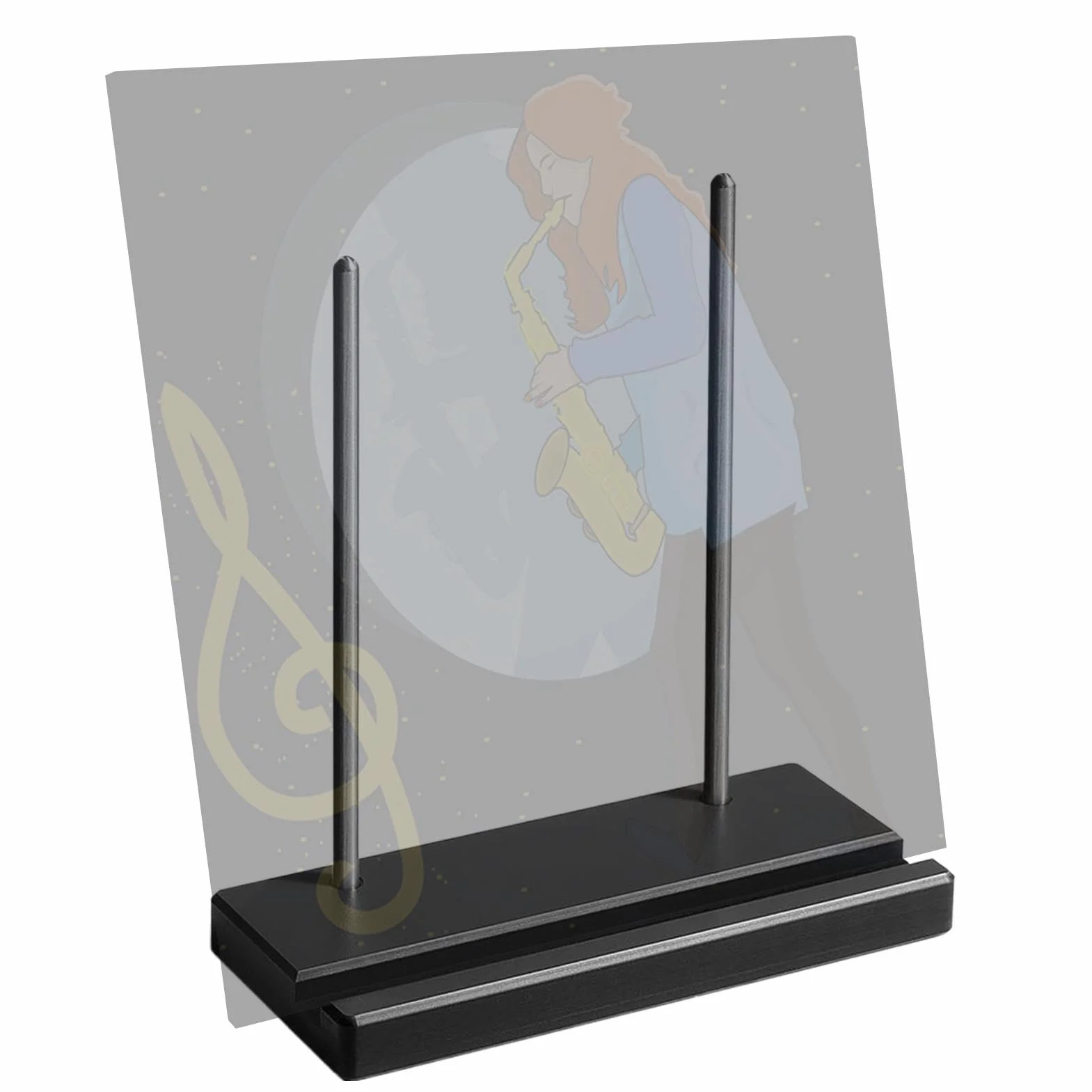 Solid Wood Record Holder Display Shelf for Vinyl Records, Stylish Collection Rack
