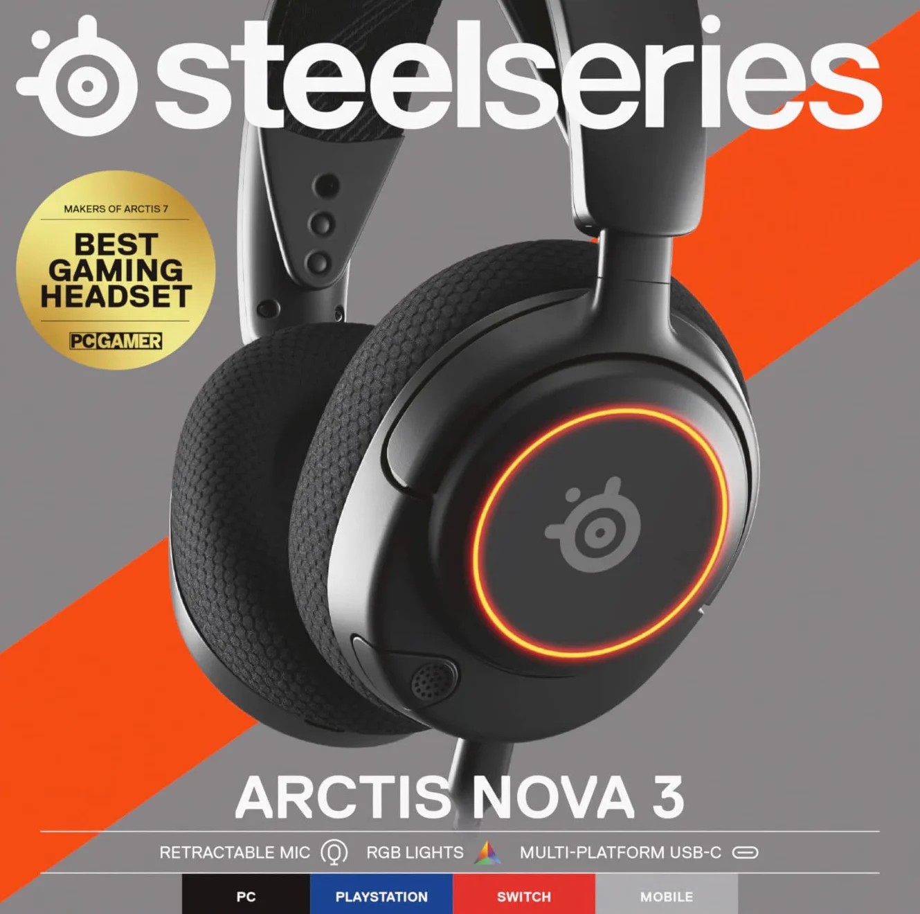Steelseries Arctis Nova 3 Słuchawki Czarny