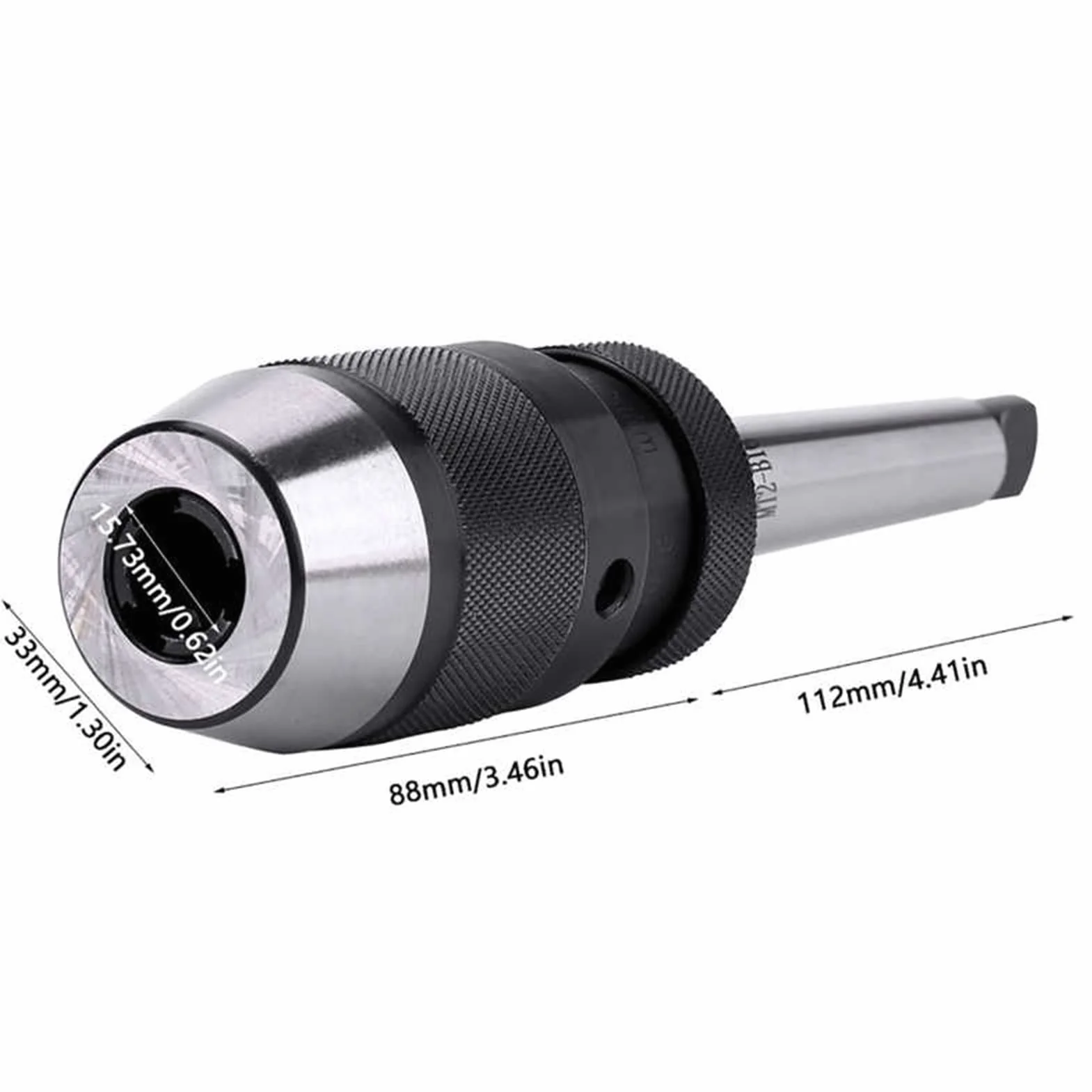 Uchwyt tokarski, B16 Self-Dinkening Keyless Wiertło Chuck 1-13mm 1/2 "Chuck MT2-B16. Taper Arshor