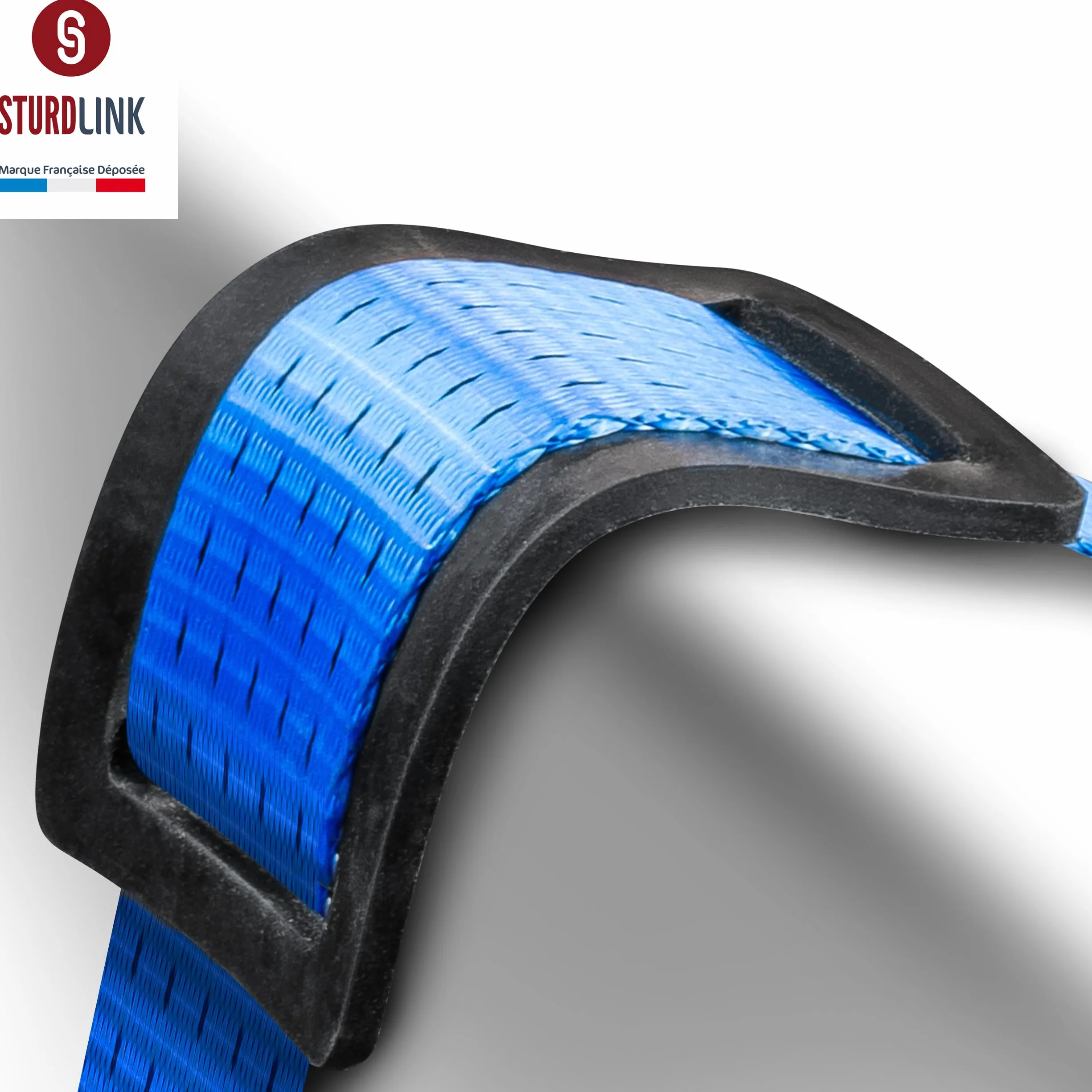 Paski grzechotkowe 50 mm 4 m z haczykami LC 5000 kg U, STF 350daN | Zestaw 10 + 20 ochraniaczy | Paski odcinające z hakami bezpieczeństwa do przyczep, pierścieni kotwiących | EN12195-2