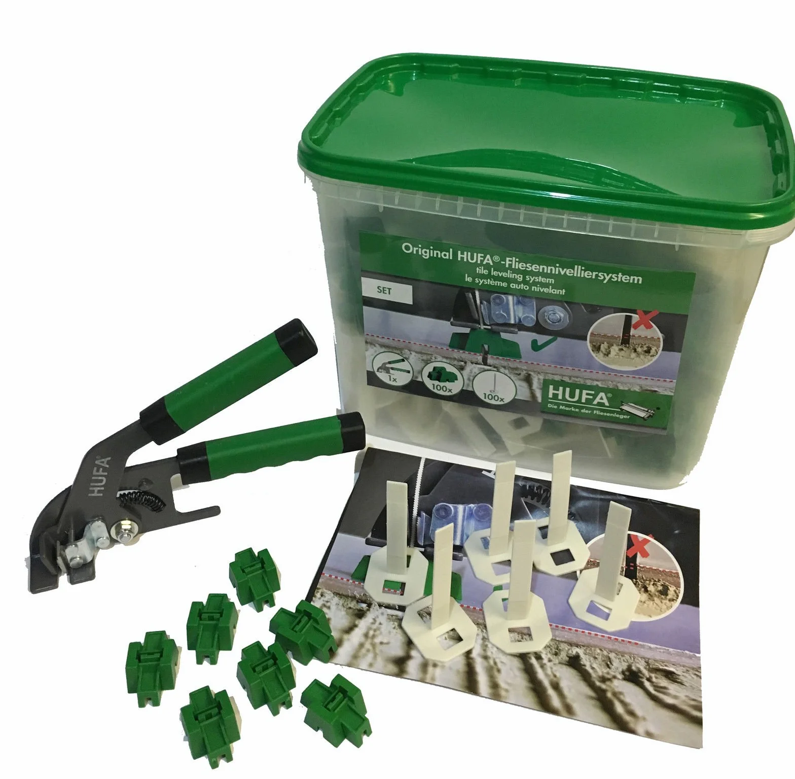 HUFA zestaw do montażu na podłodze w stylu niemieckim Tile Leveling Spacer Kit