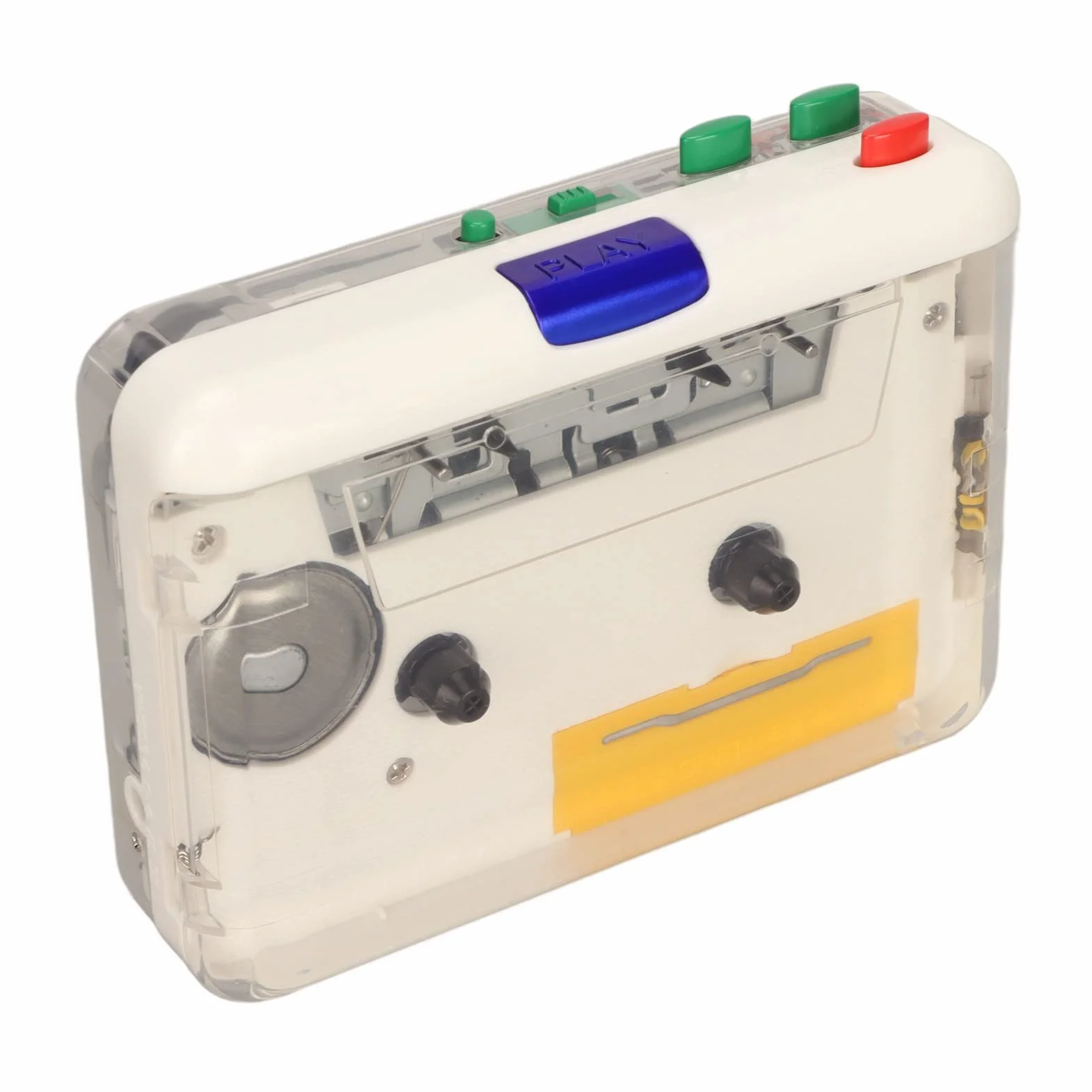 Przenośny konwerter kasety USB na MP3, ładowalny odtwarzacz kasetowy, Plug and Play, słuchawki