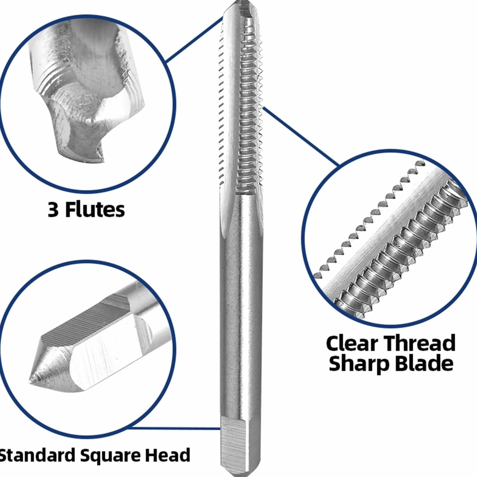Zestaw gwintowników i narzynek 1/4"-24UNC, gwintowniki maszynowe 1/4x24 HSS i narzynki okrągłe