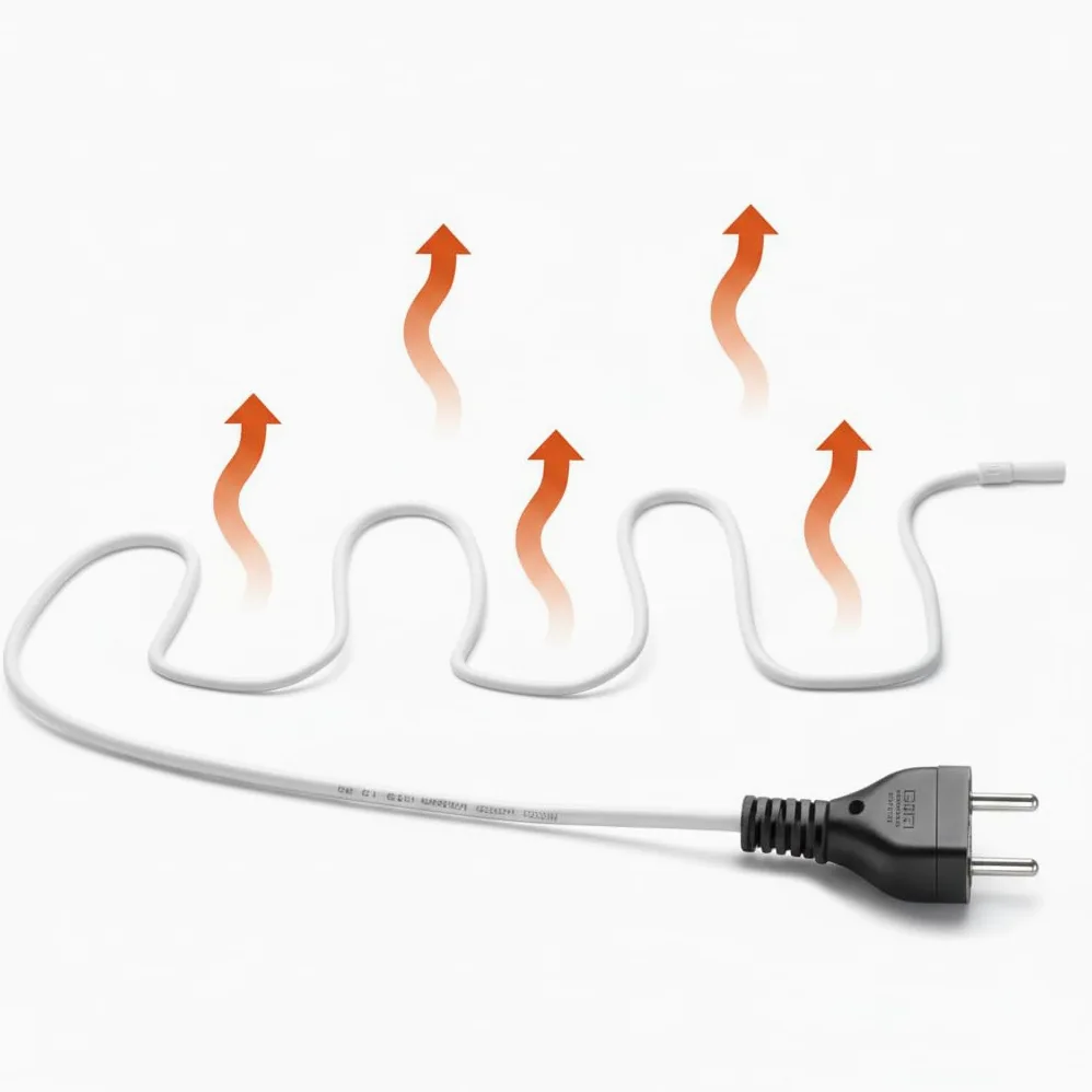 Bio Green Kabel grzewczy do ogrzewania podłogowego, 320 W, 25 m, ochrona przed zimnem, do roślin, palm, egzotyki, ochrona przed mrozem do siewu, uprawy, ogrzewania palmowego, silikon, z wtyczką