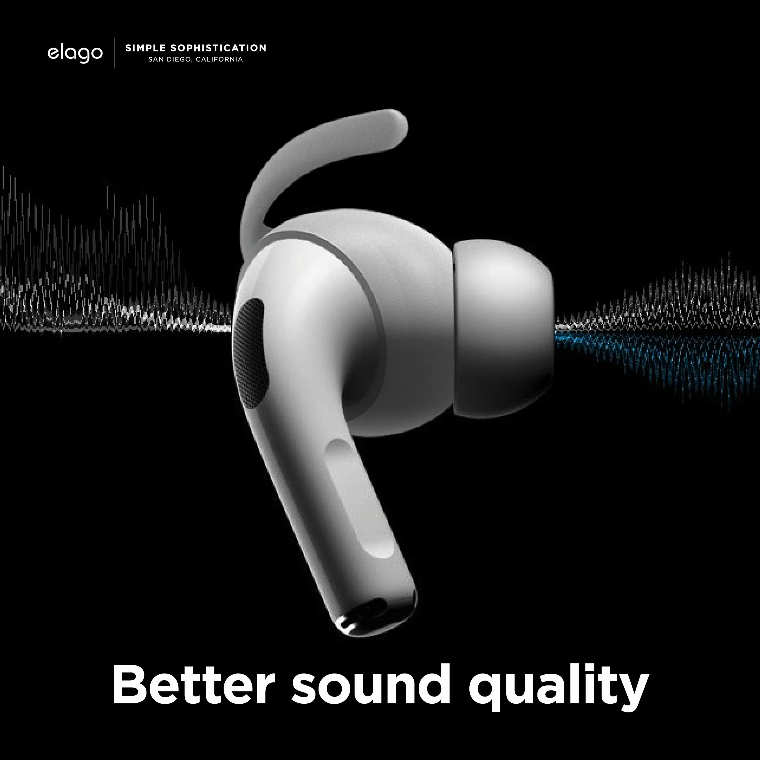 elago Pokrowce na słuchawki AirPods Pro 2, 4 pary, białe, silikonowe