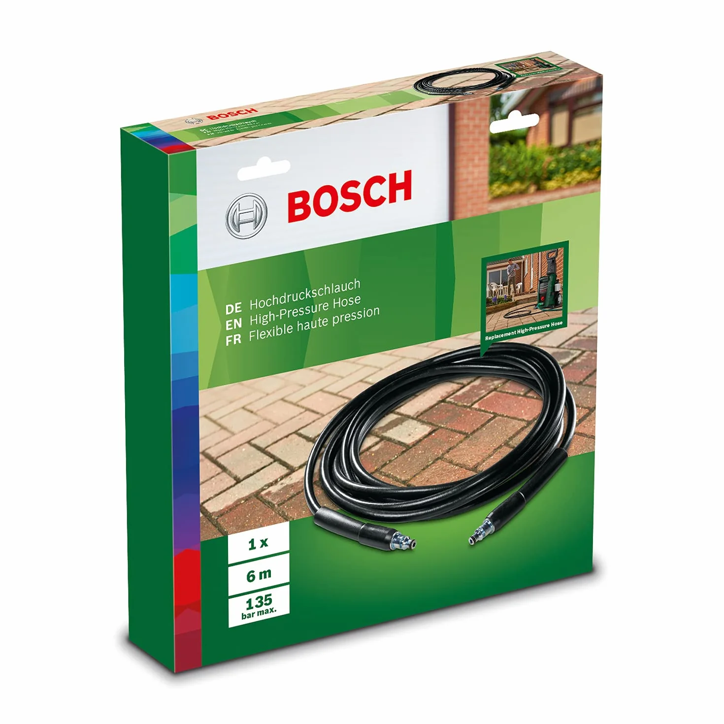 Bosch F016800360 wąż wysokociśnieniowy 6 m do podkładek wysokociśnieniowych AQT