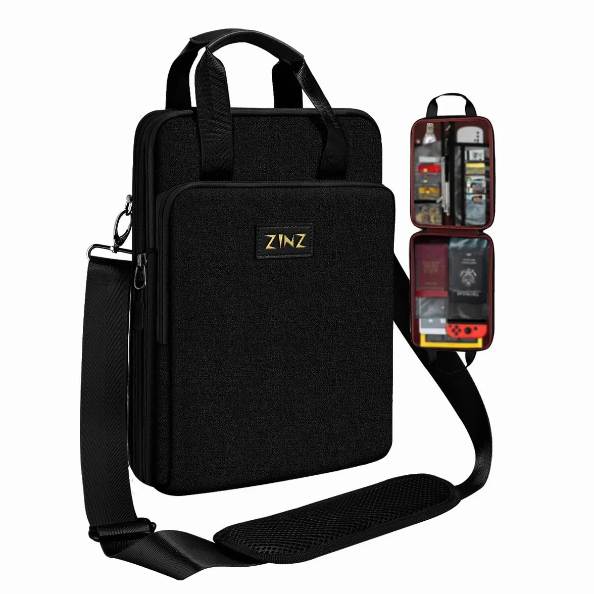ZINZ Plecak na laptopa Us-crossbody 06 szary pomarańczowy 1 sztuka