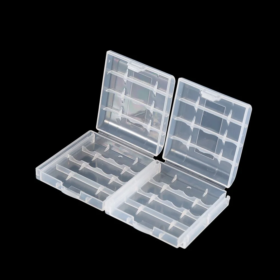 Vbestlife Przezroczysty uchwyt na baterie AA AAA twarde plastikowe etui 10 szt.