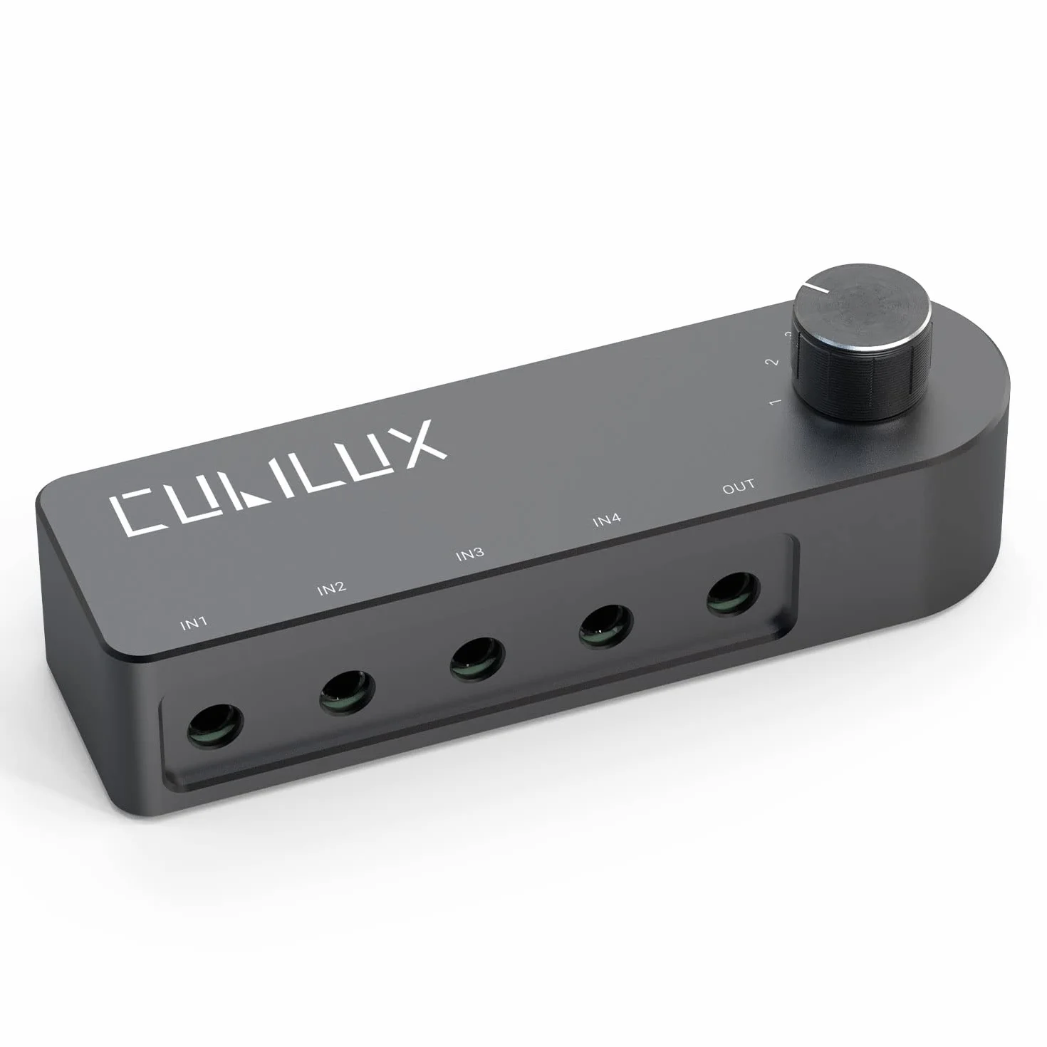 Cubilux dwukierunkowy przełącznik audio 3,5 mm selektor AUX 1 wejście 4 wyjścia