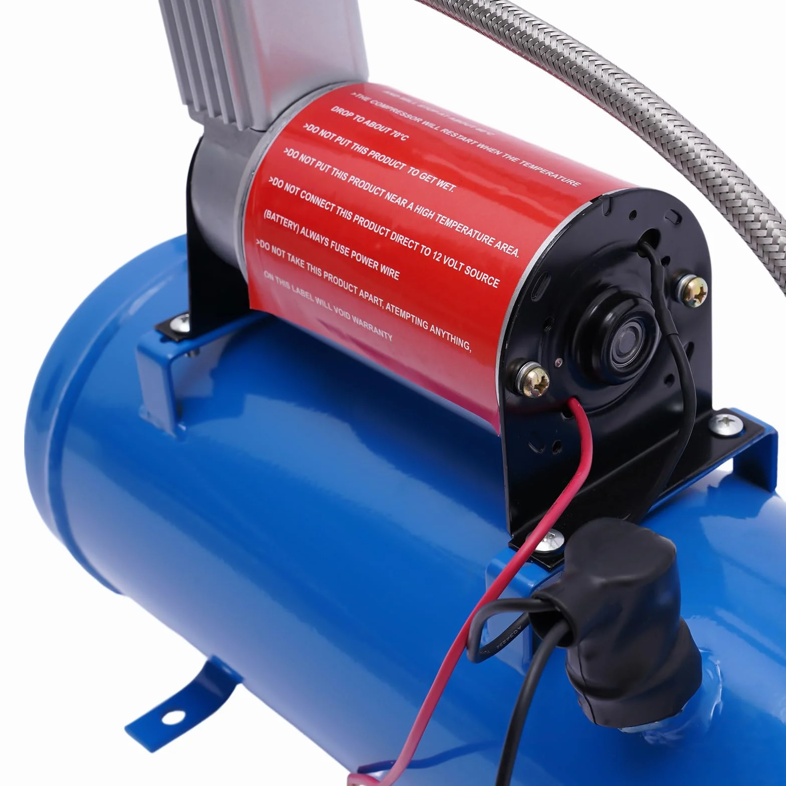 Sprężarka powietrza, DSYOGX 150 Psi kompresor mały, DC 12 V, 23 A, sprężarka wysokociśnieniowa z wężem 3,8 m, do opon samochodowych, motoryzacyjnych, rowerów, piłek, 38 x 14 x 30 cm