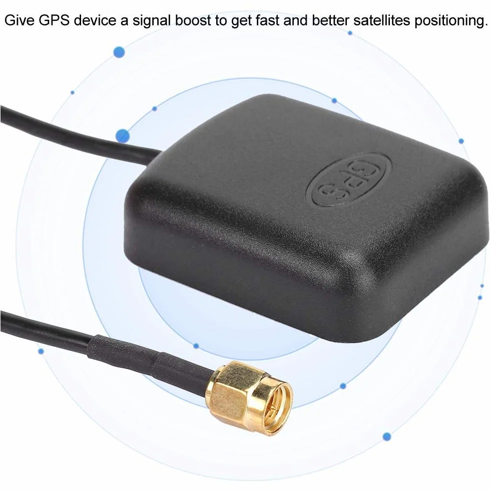 Samochodowy odbiornik GPS antena 3m SMA magnetyczna podstawa wzmacniacz sygnału
