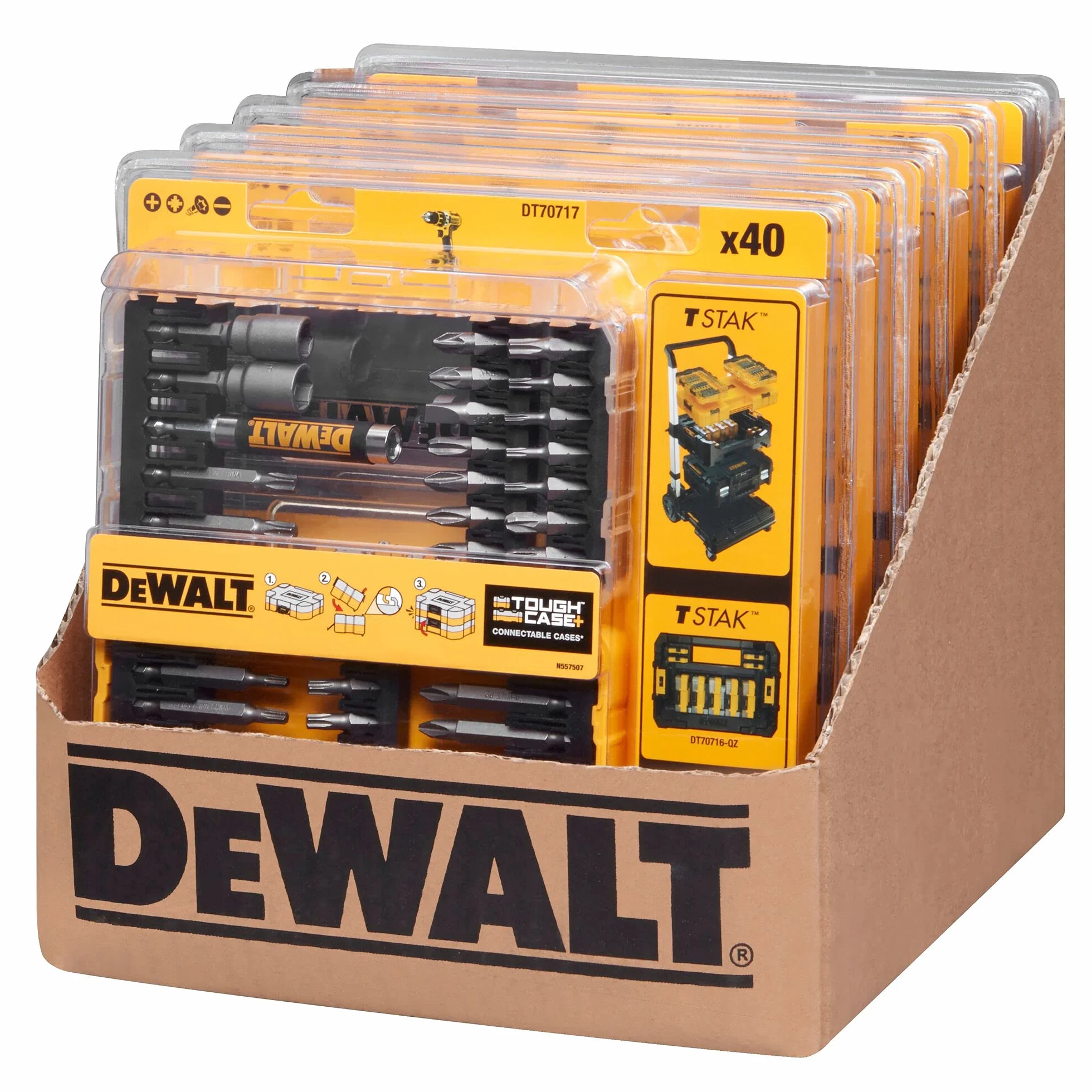 Dewalt DT70717 Zestaw Bitów/Końcówek, 40 Części