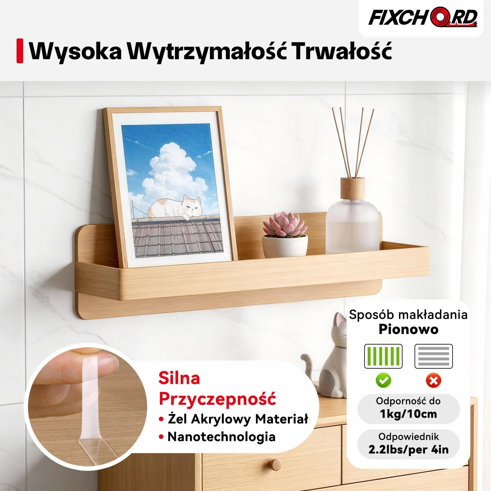 Taśma Dwustronna, Tasma Dwustronna Mocna, Klejąca Przezroczysta, Usuwalna Taśma Klejąca do Ściany/Dywan/Drewno 3m*1cm