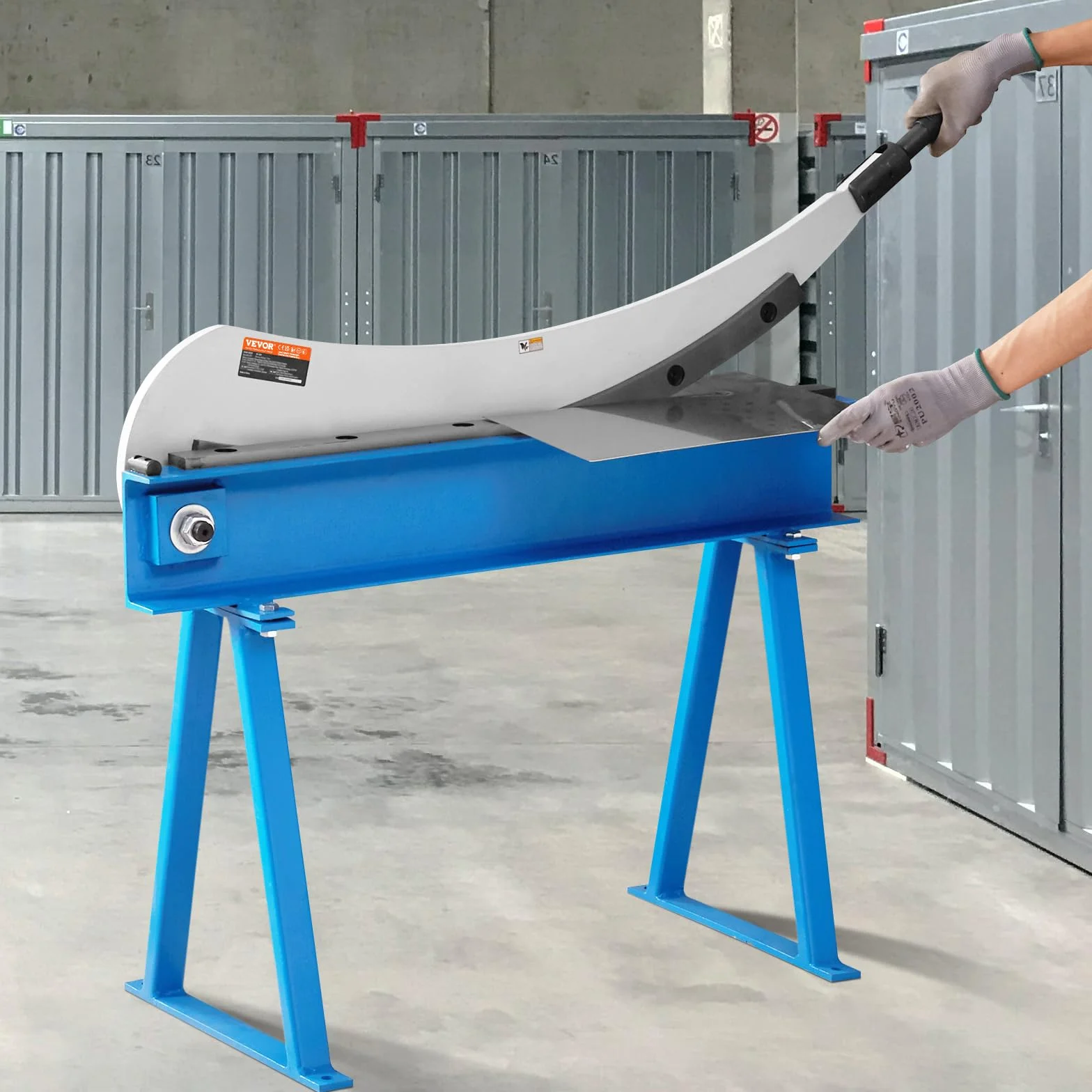 VEVOR Ręczne nożyce do płyt 32" do obróbki blachy, frez stołowy z materiałem Q235, do rzemieślniczego grubej stali, prasy rolkowej