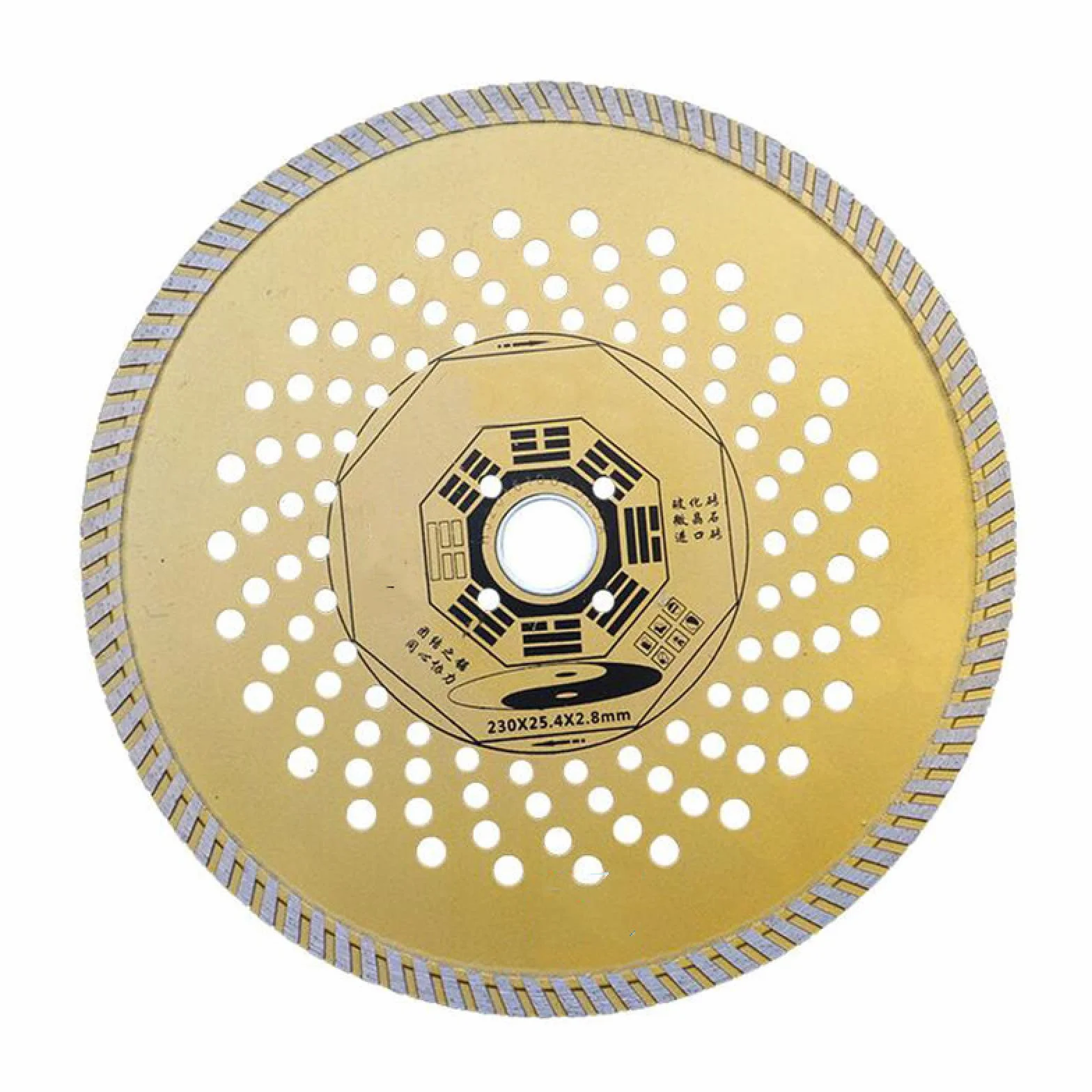 Diamentowe tarcze tnące do szlifierki kątowej， 9 cali 230 mm * 25,4 * 2,8 Ultracienka diamentowa tarcza tnąca do marmuru Tarcza tnąca do płytek ceramicznych Tarcza diamentowa do cięcia na sucho i mokr