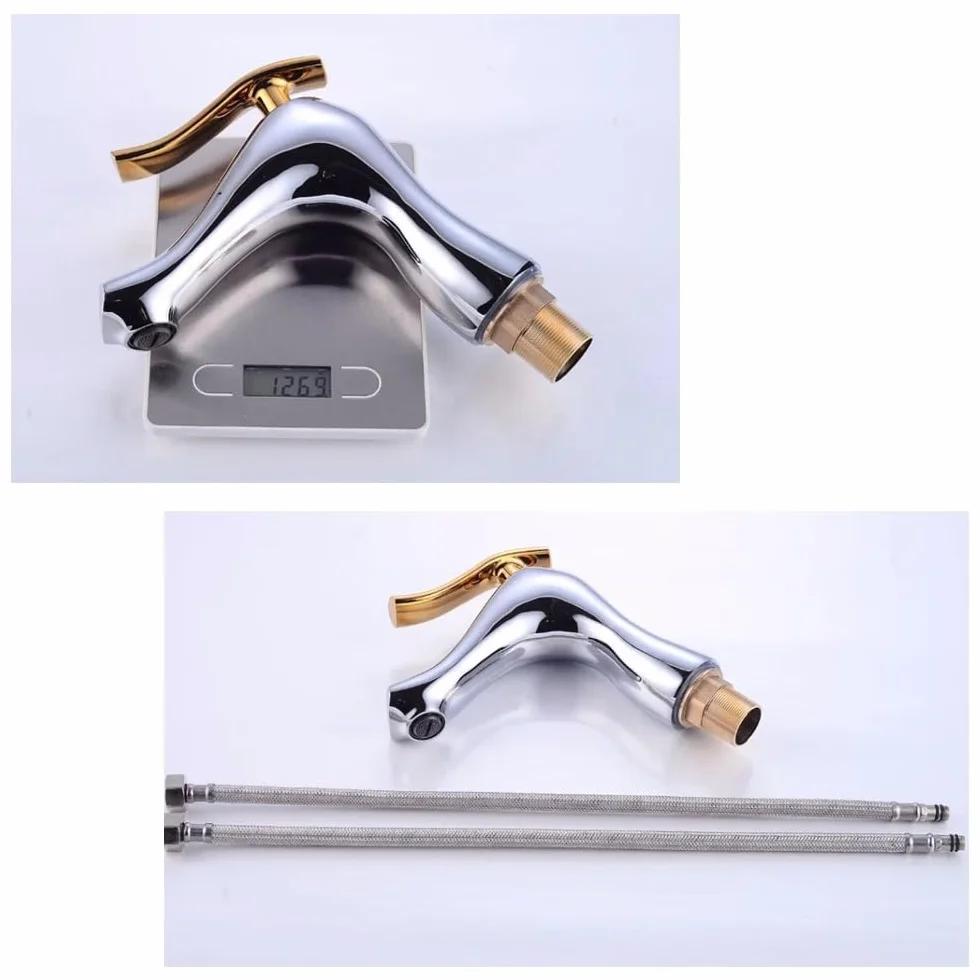 Bateria umywalkowa łazienkowa bateria jednouchwytowa do kranu do umywalki bateria umywalkowa ciepła i zimna bateria mieszająca do umywalki XT531(Chrome)