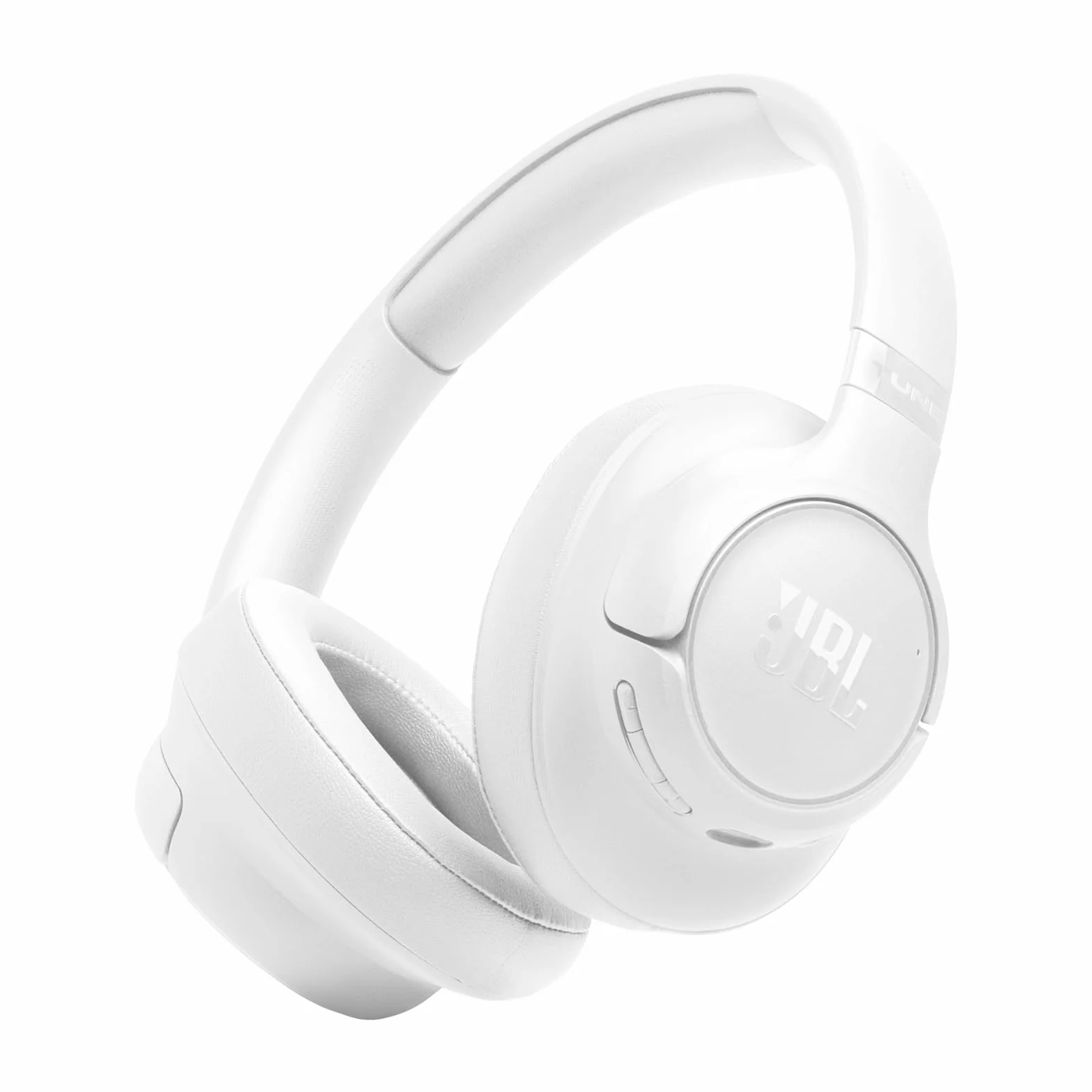 JBL Tune 730 BT Bezprzewodowe Słuchawki Wokółuszne Bluetooth 6.0, 76h Baterii, Składane, Pure Bass, Białe