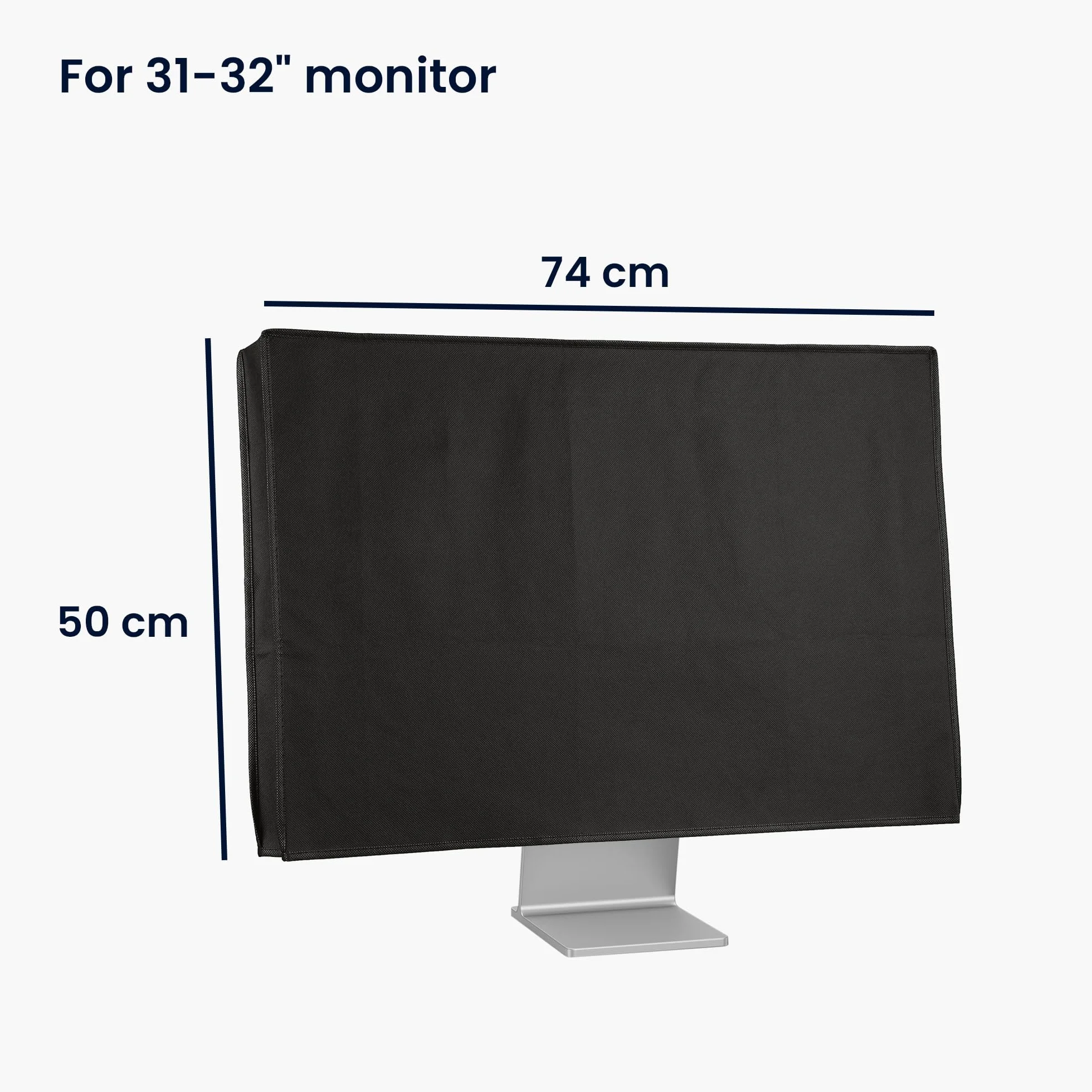 kwmobile Pokrowiec na ekran monitor 31-32" Czarny