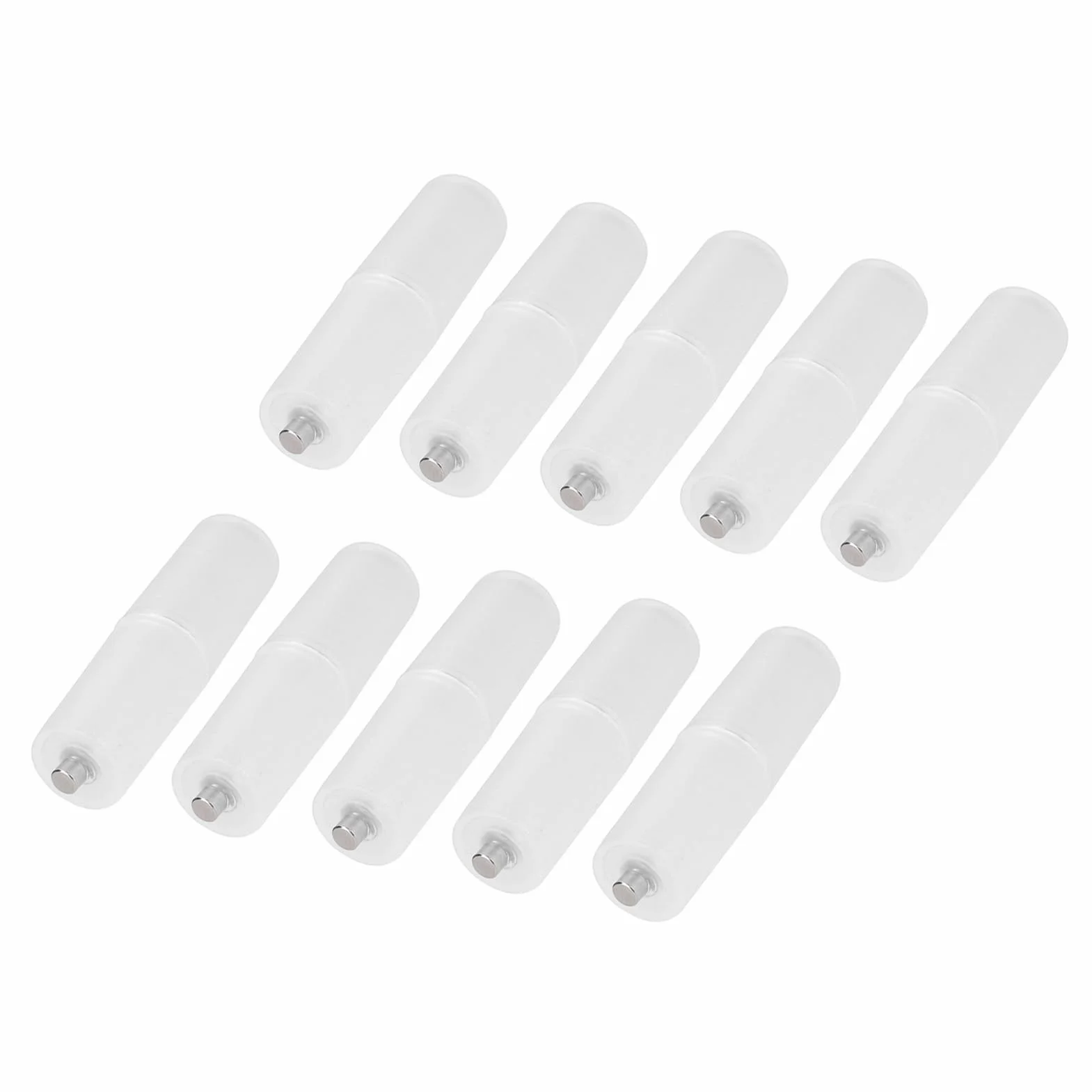 10 szt. Konwerter Baterii AAA na AA Adapter Case Switcher, Wodoodporny, Lekki, Doskonałe Wykonanie, Specyfikacja Trybu Gotowości, łatwy do Przenoszenia i Użytkowania