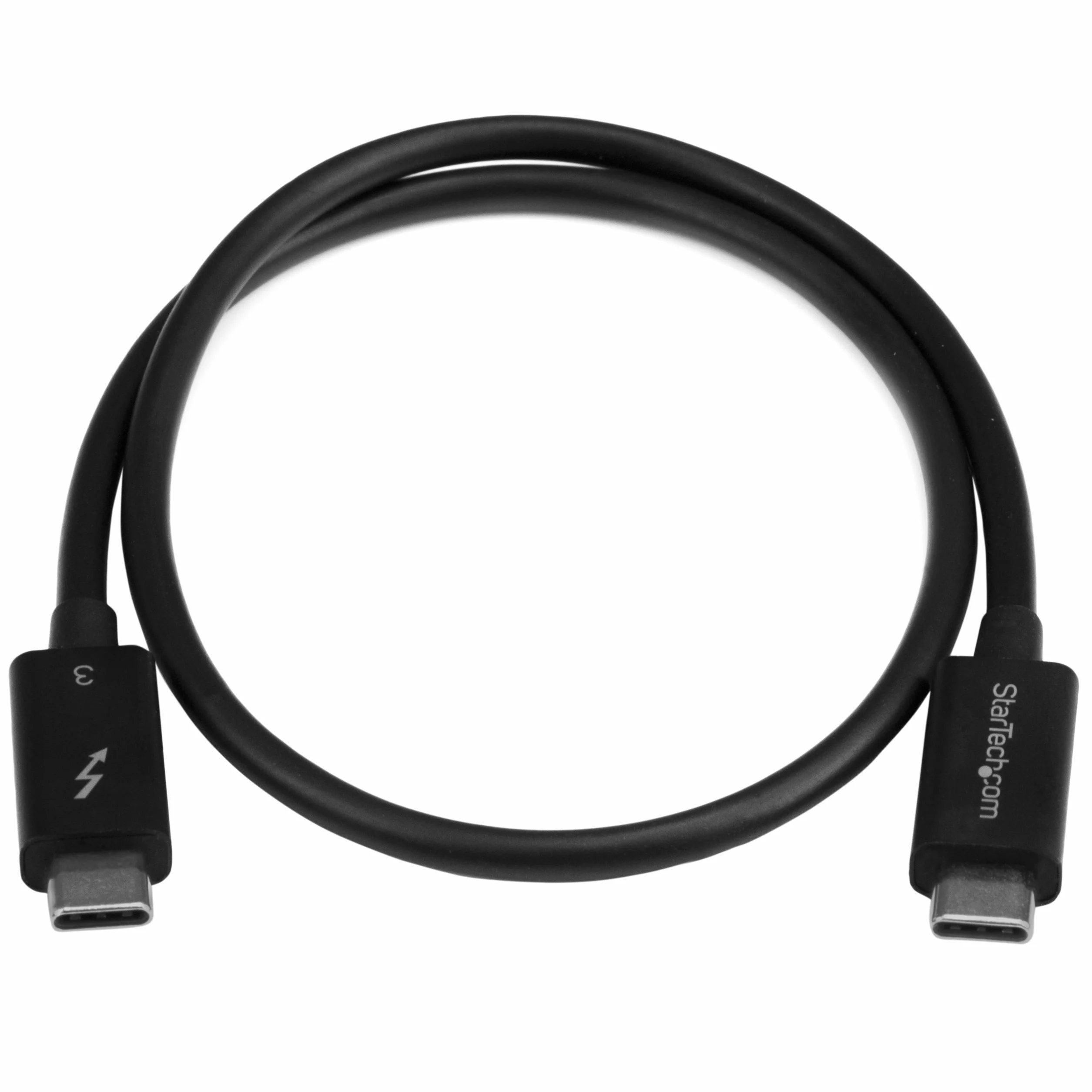 StarTech.com Pasywny kabel Thunderbolt 3 50 cm, 40 Gb/s, 100 W PD, wideo 4K/5K, kabel Thunderbolt, kompatybilny z USB4/DP Alt Mode, Thunderbolt 4, USB 3.2/Typ-C (TBLT34 mm 50 cm)