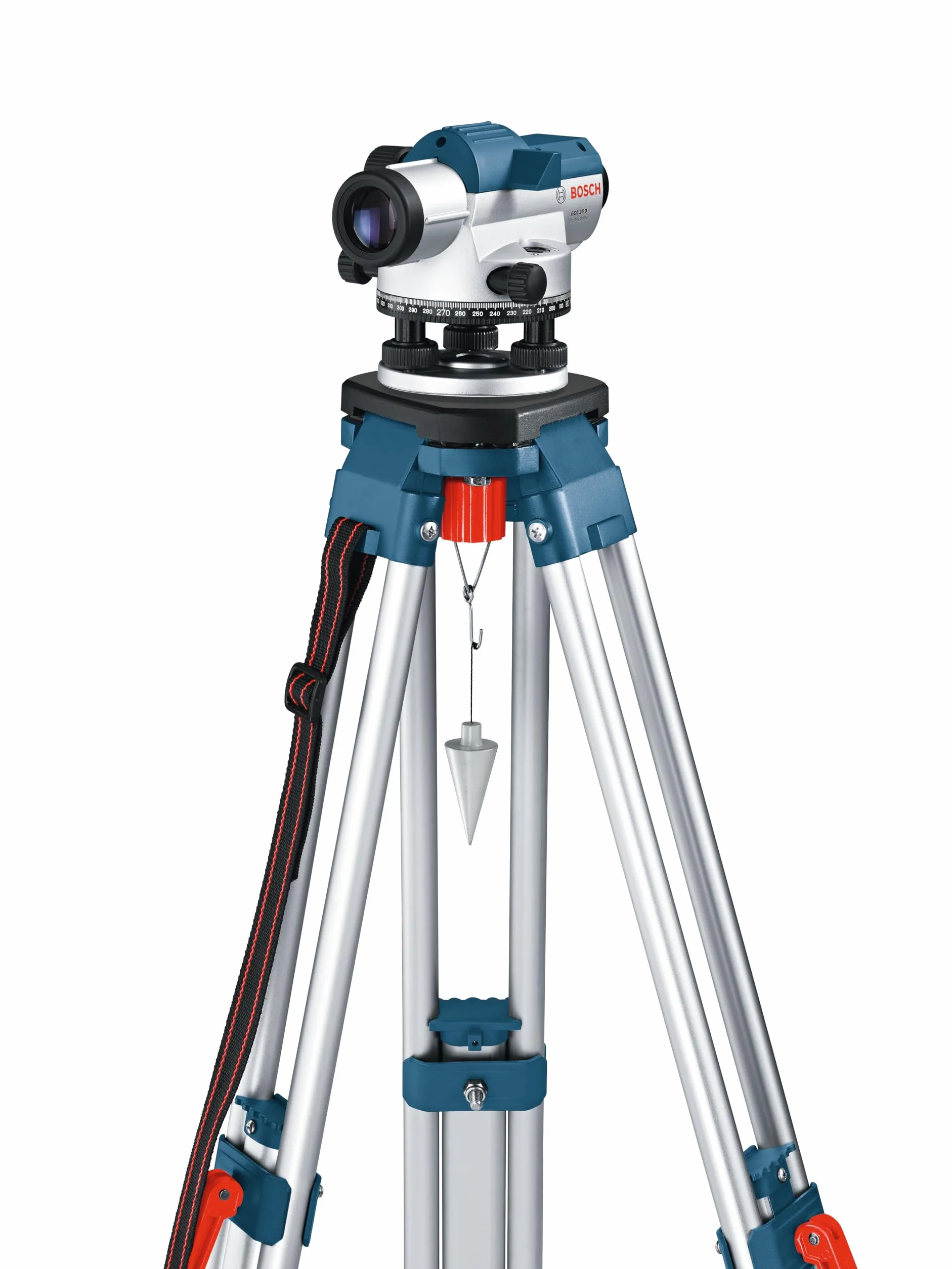 Bosch Professional Niwelator optyczny GOL 26 D (powiększenie 26x, jednostka miary: 360°, zasięg: do 100 m, walizka)