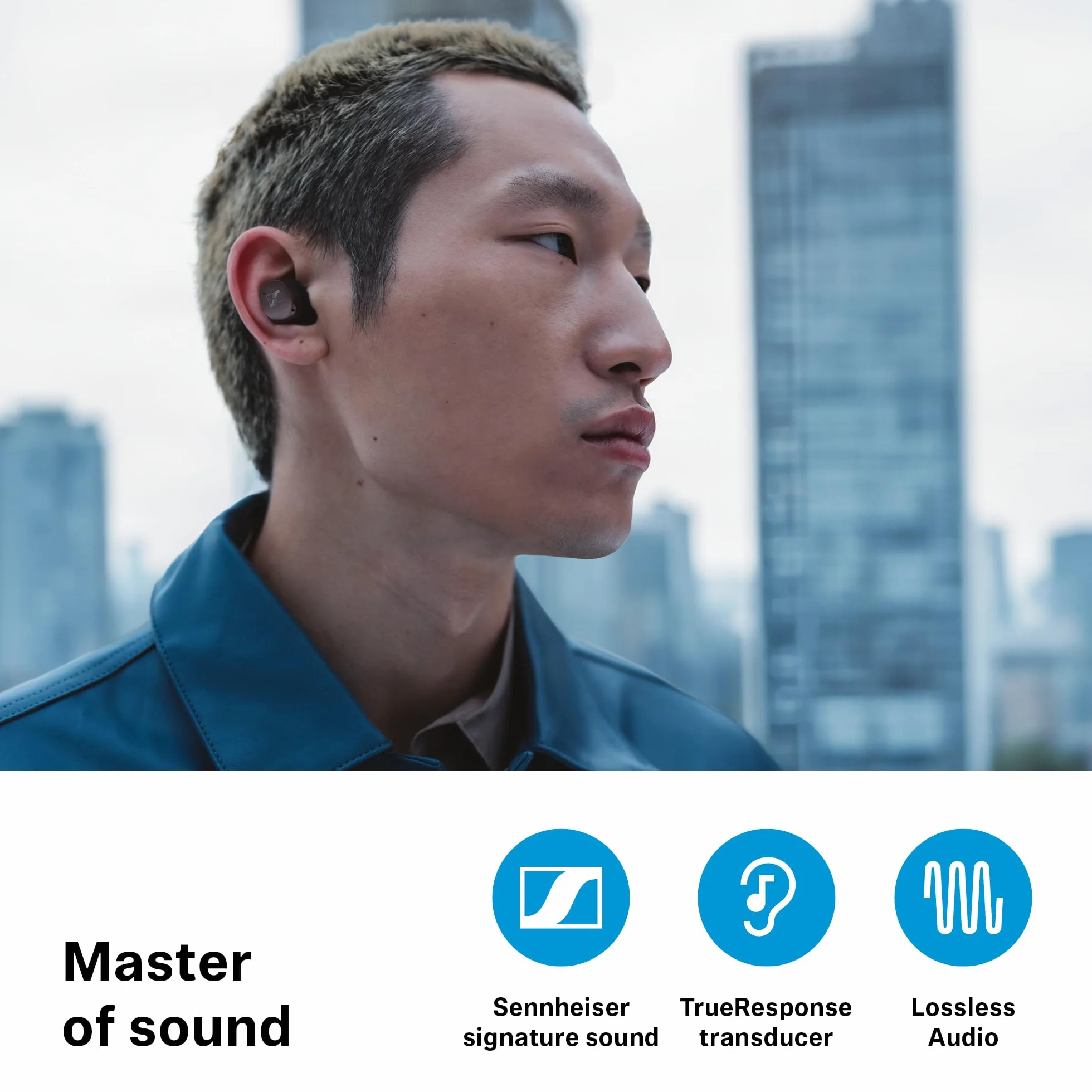 Sennheiser MOMENTUM True Wireless 4 Słuchawki Bluetooth 5.4 ANC 30h Czarny Grafitowy