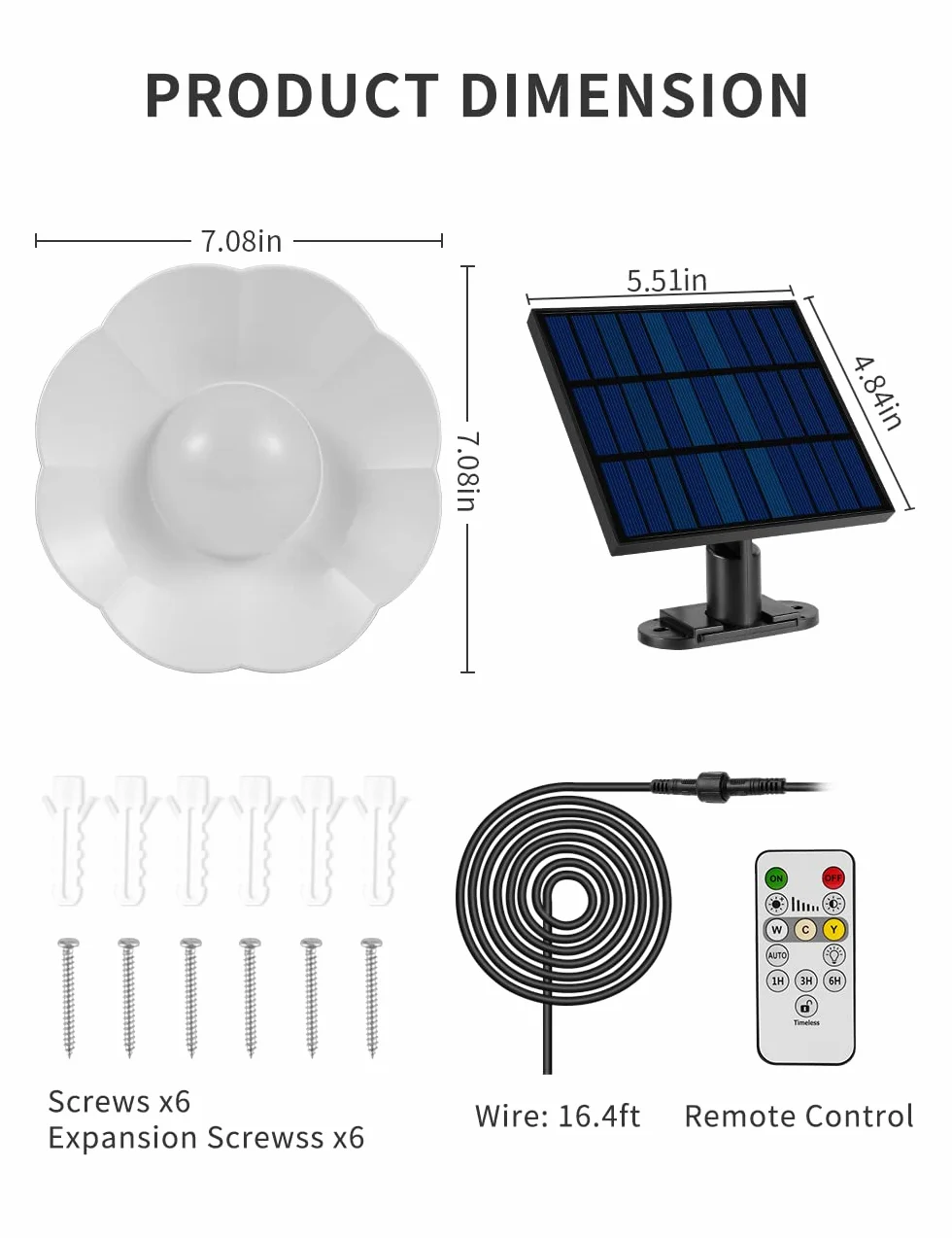 Sararoom lampy solarne do zawieszenia na zewnątrz, 3 kolory/4 tryby lampy wiszące solarne, wodoszczelność IP65, lampa wisząca solarna z pilotem zdalnego sterowania, programowaniem, czujnikiem
