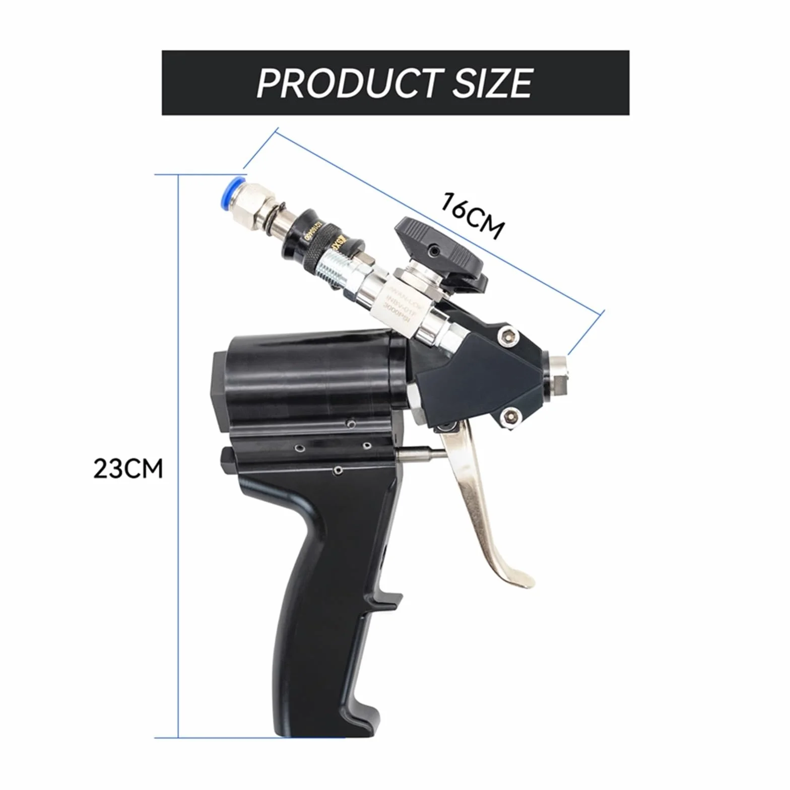 Pistolet do natrysku pianki poliuretanowej P2 Air Purge PU Foaming Injection AB Dwuskładnikowy zestaw pistoletów powłok wysokociśnieniowych Dla początkujących majsterkowiczów
