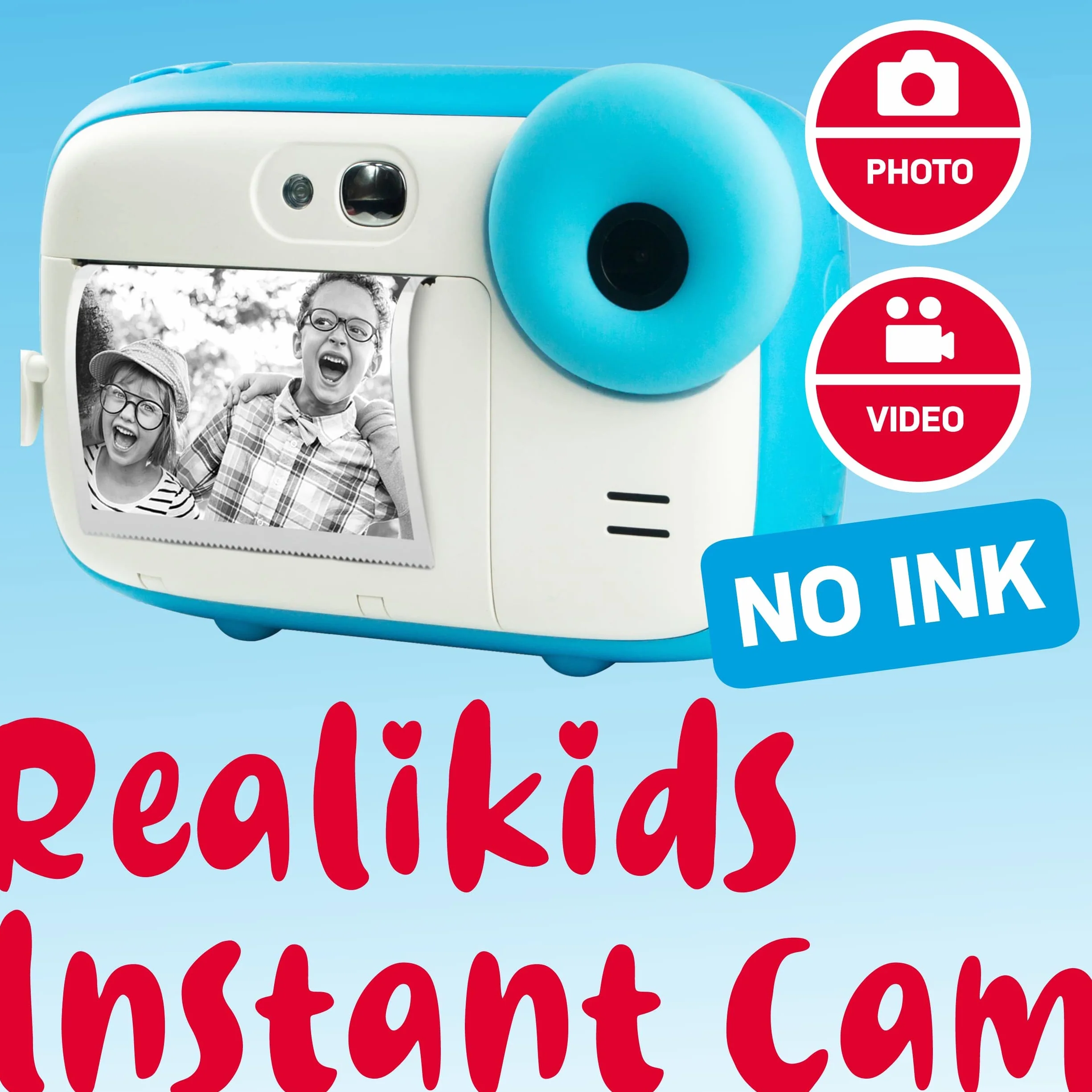 AgfaPhoto Realikids Instant Cam Blue