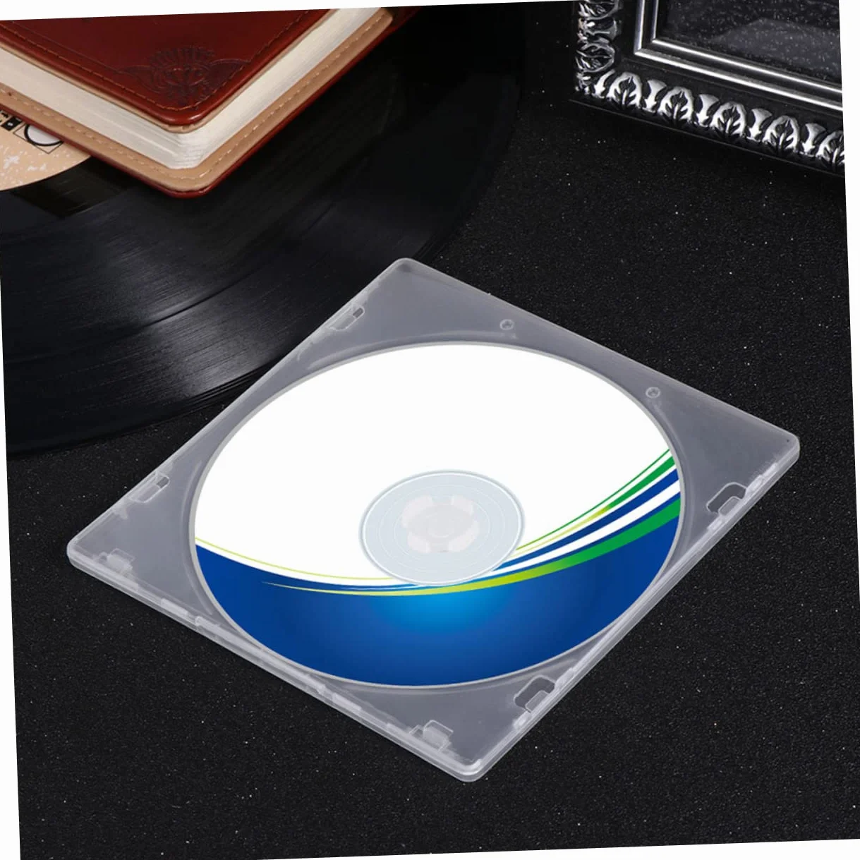Cabilock 9kawałki Sztuk Przezroczystych Etui Płyty Cd i Dvd Akrylowe Pojemniki Do Przechowywania Ochrona i Organizacja Płyt Do Podróży i Domu