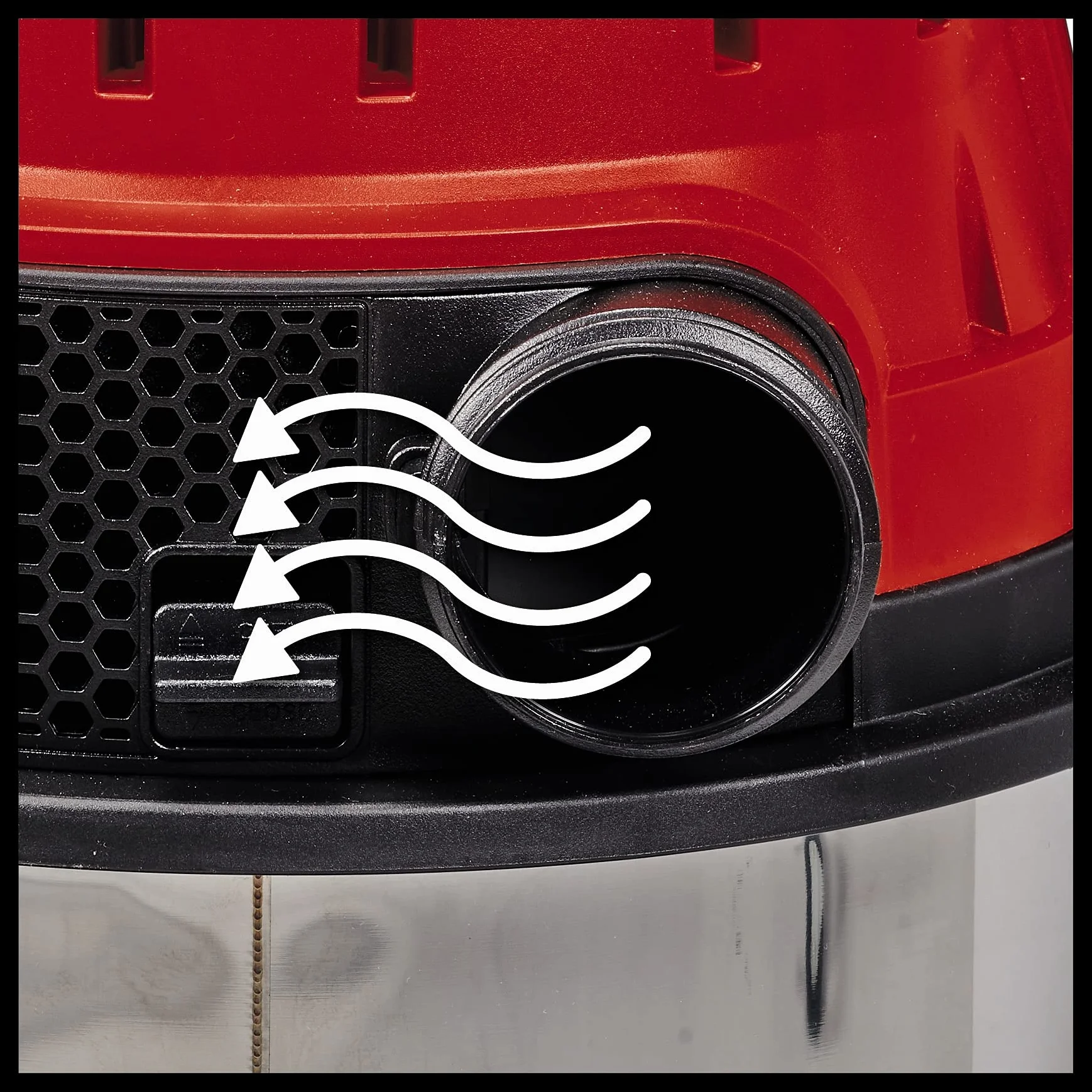 Einhell Te-Vc 2230 Sacl Odkurzacz, Srebrny/Czerwony, 30 l