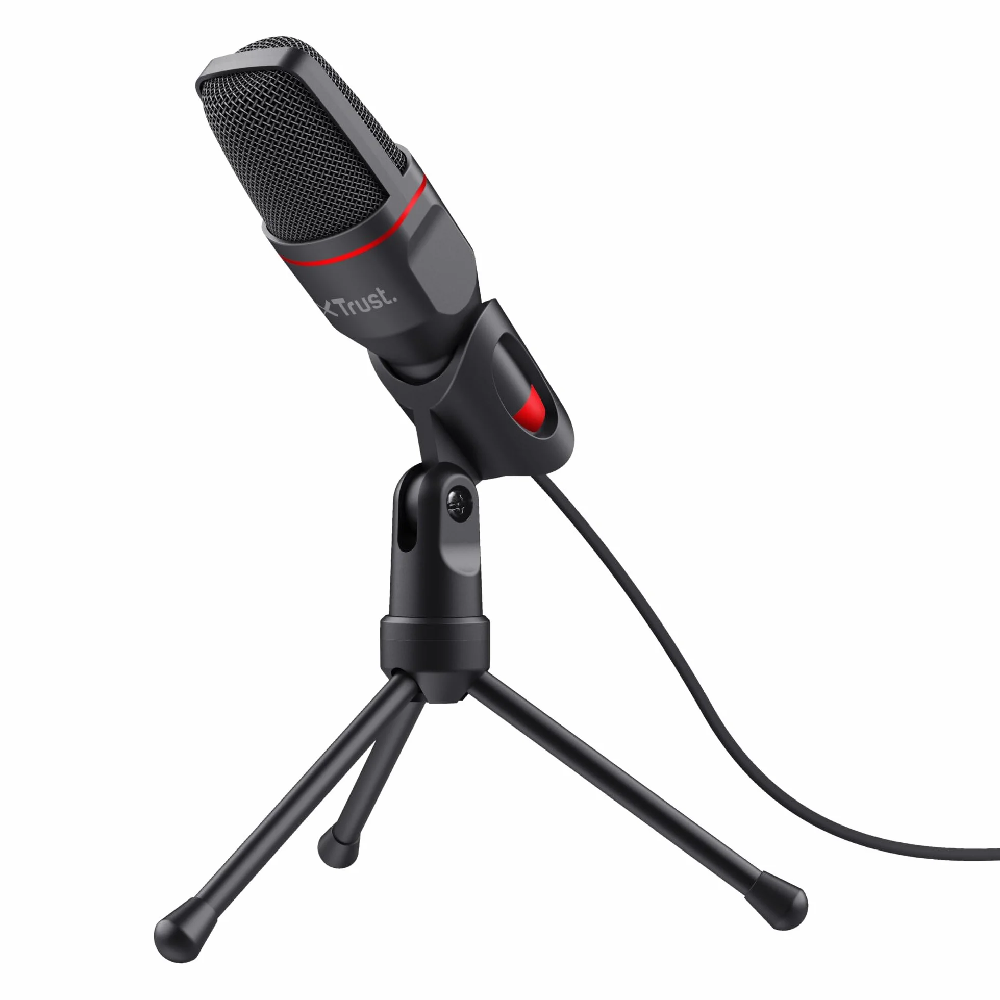 Trust Gaming GXT 212 Mico 23791 Mikrofon, 44 dB, Czarny/Czerwony