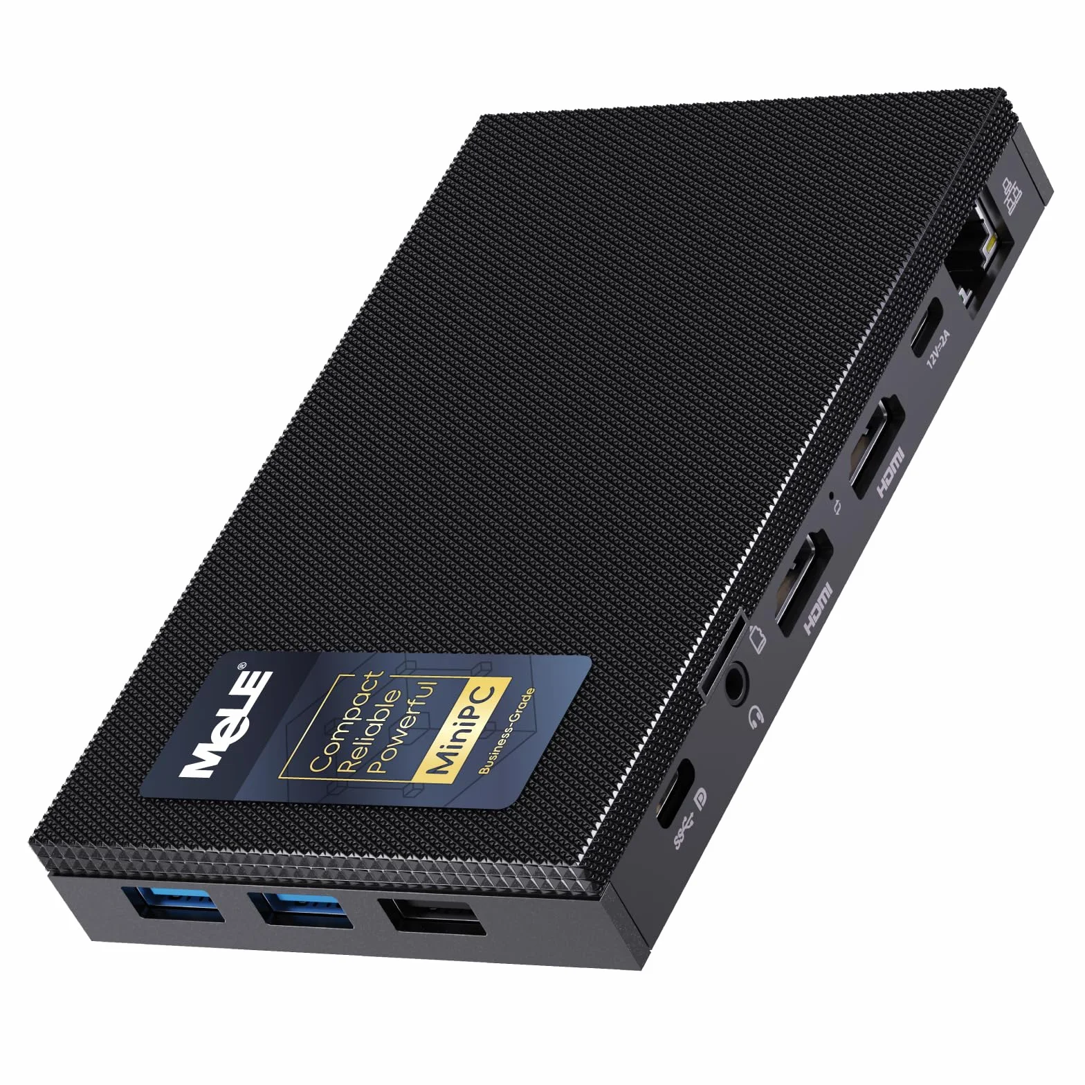 MeLE Quieter 4C N100 Mini PC, 16GB RAM 512GB SSD, Triple 4K Display, Wi-Fi 5, Gigabit LAN